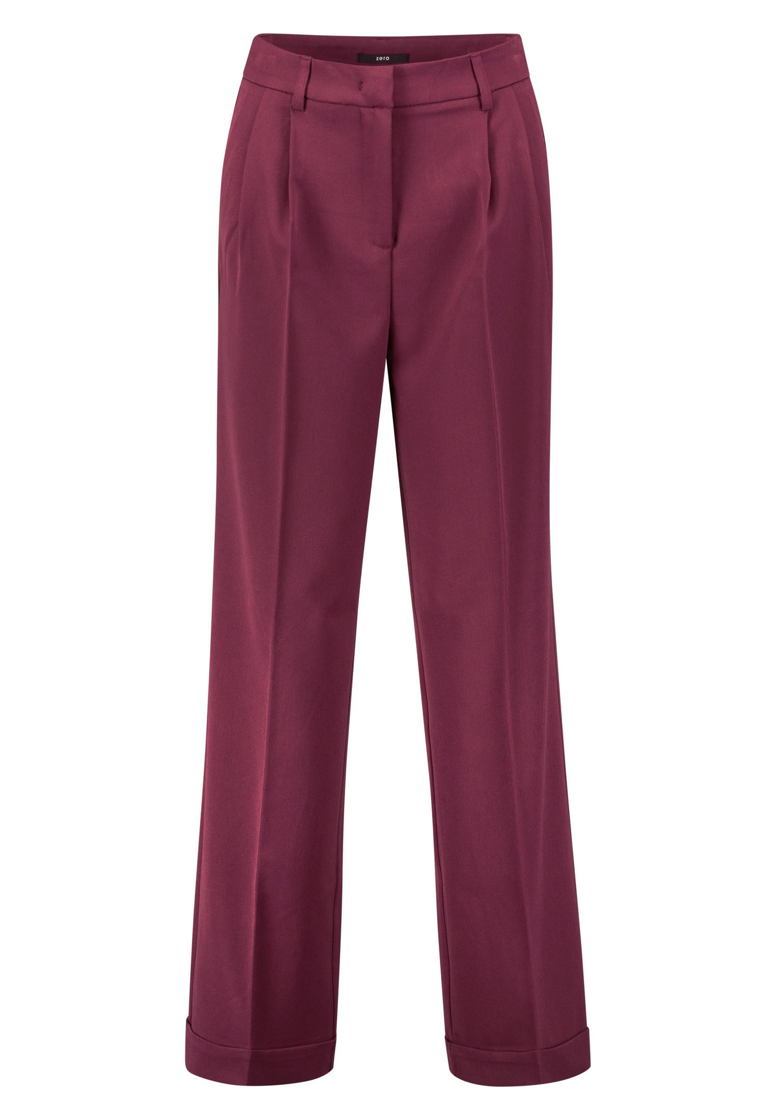 Zero Stoffhose »zero Hose Wide Leg mit Bügelfalte 30 Inch«, Falten