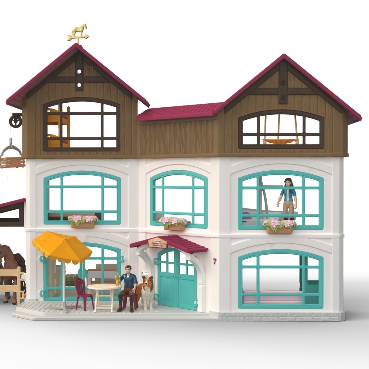Schleich® Spielwelt »HORSE CLUB, Lakeside Villa & Paddock (42785)«