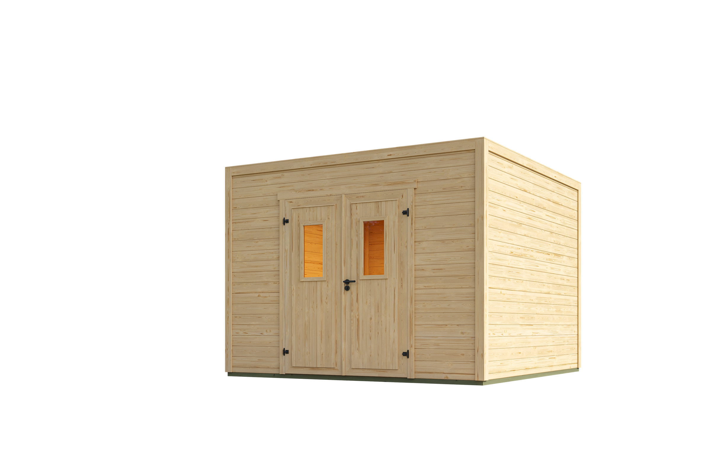 Nordic Holz Gartenhaus "Felix 3", kleiner stilvoller Schuppen mit Flachdach günstig online kaufen