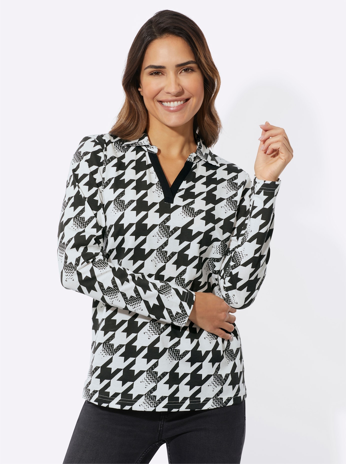 Classic Basics Langarmshirt "Druck-Shirt", (1 tlg.) günstig online kaufen