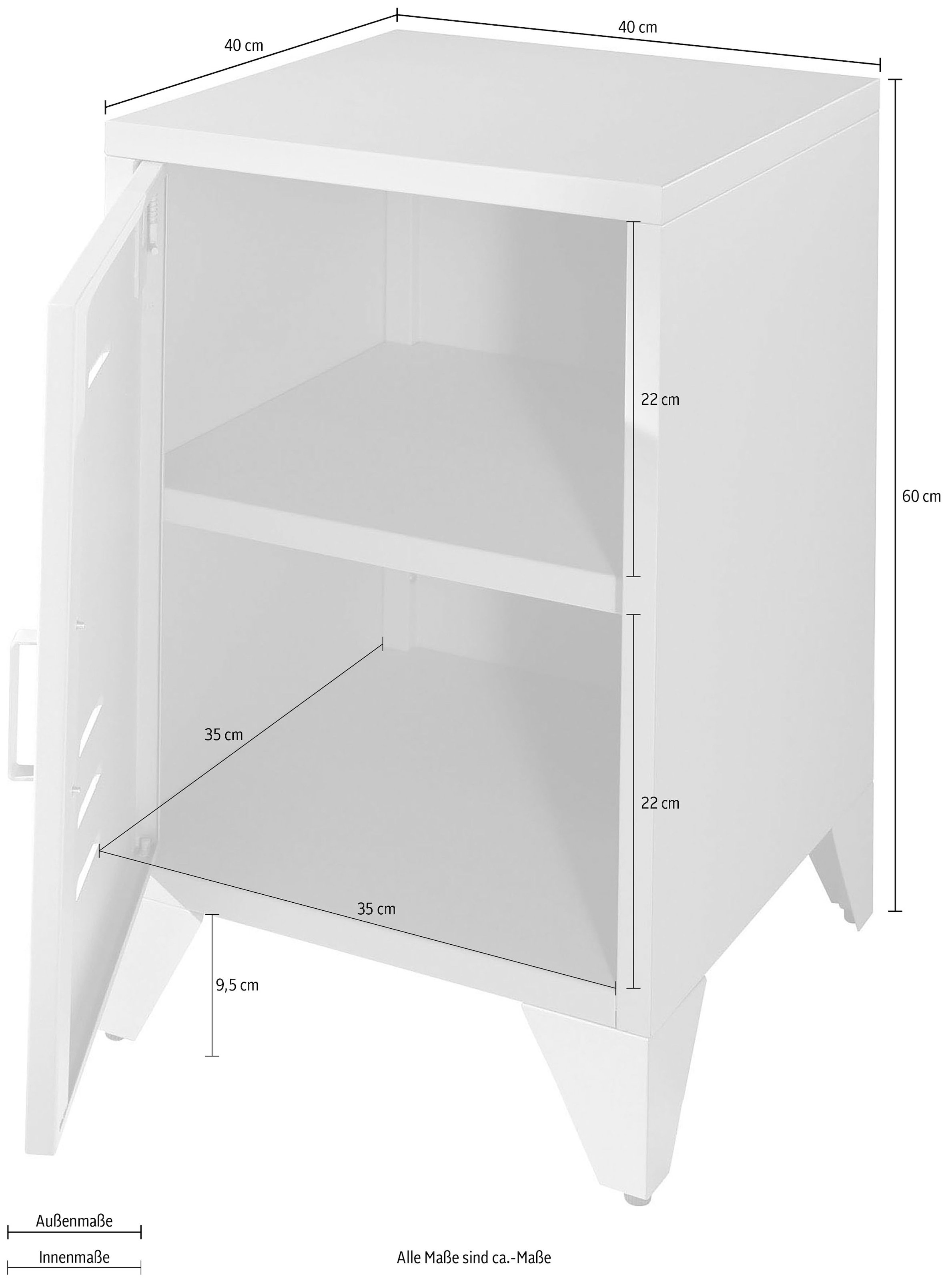 Vipack Nachtkonsole »Bronxx«, (Made in Europe)