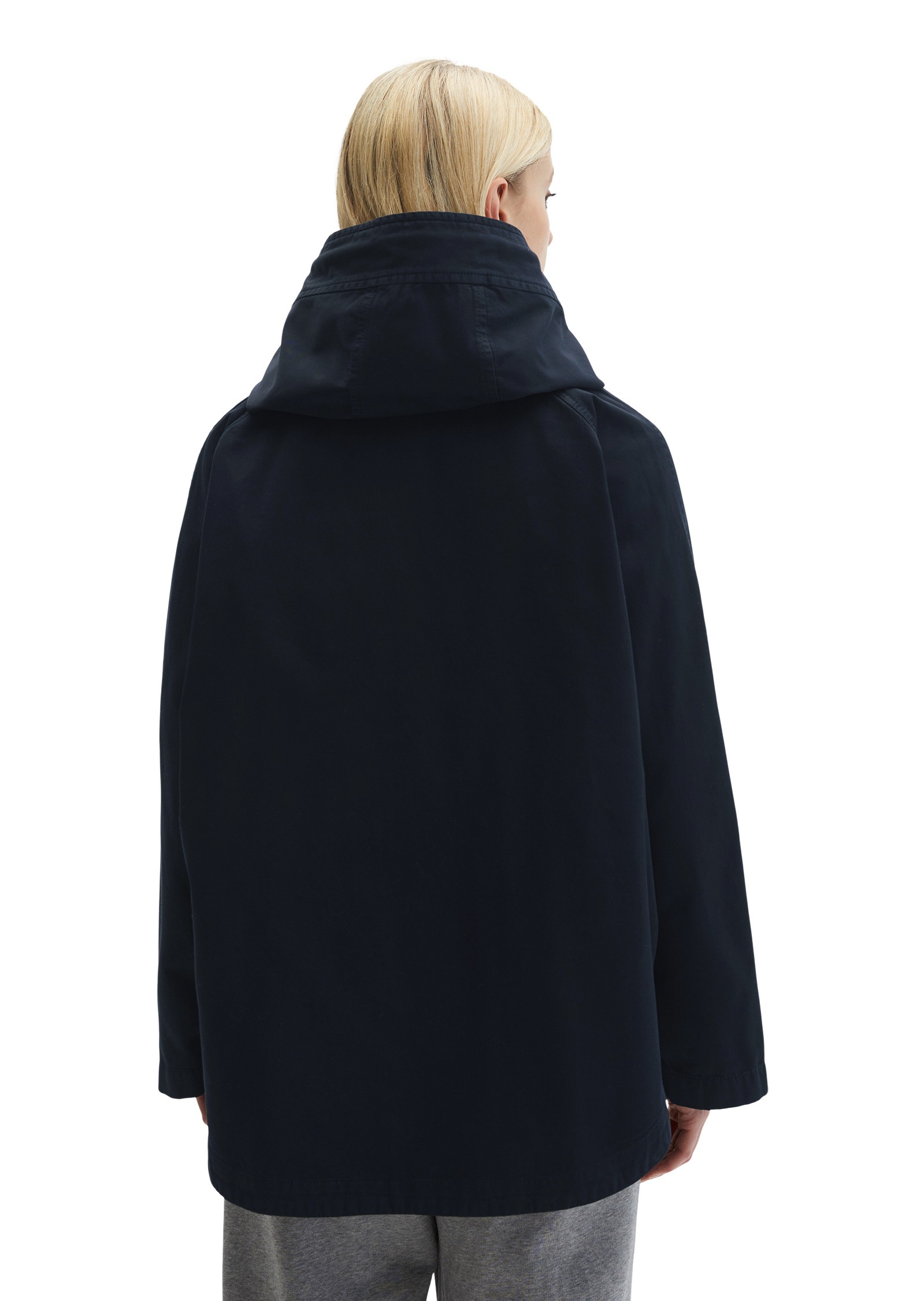 Marc O'Polo Outdoorjacke »aus Organic Cotton-Twill« mit Kapuze