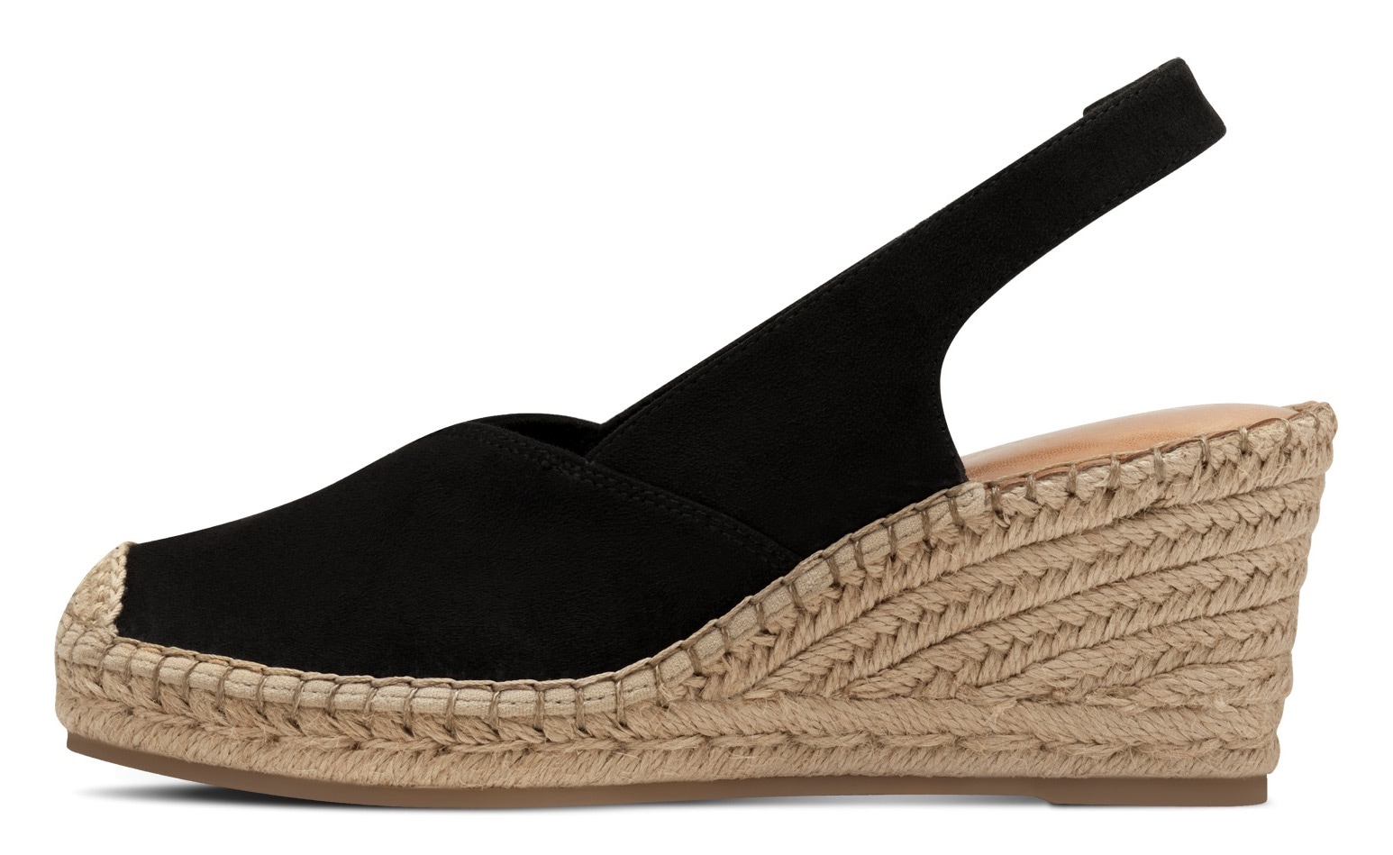 Tamaris Slingpumps, Keilabsatz, Plateau, Sandale, Sommerschuh, eingearbeiteter Gummizug