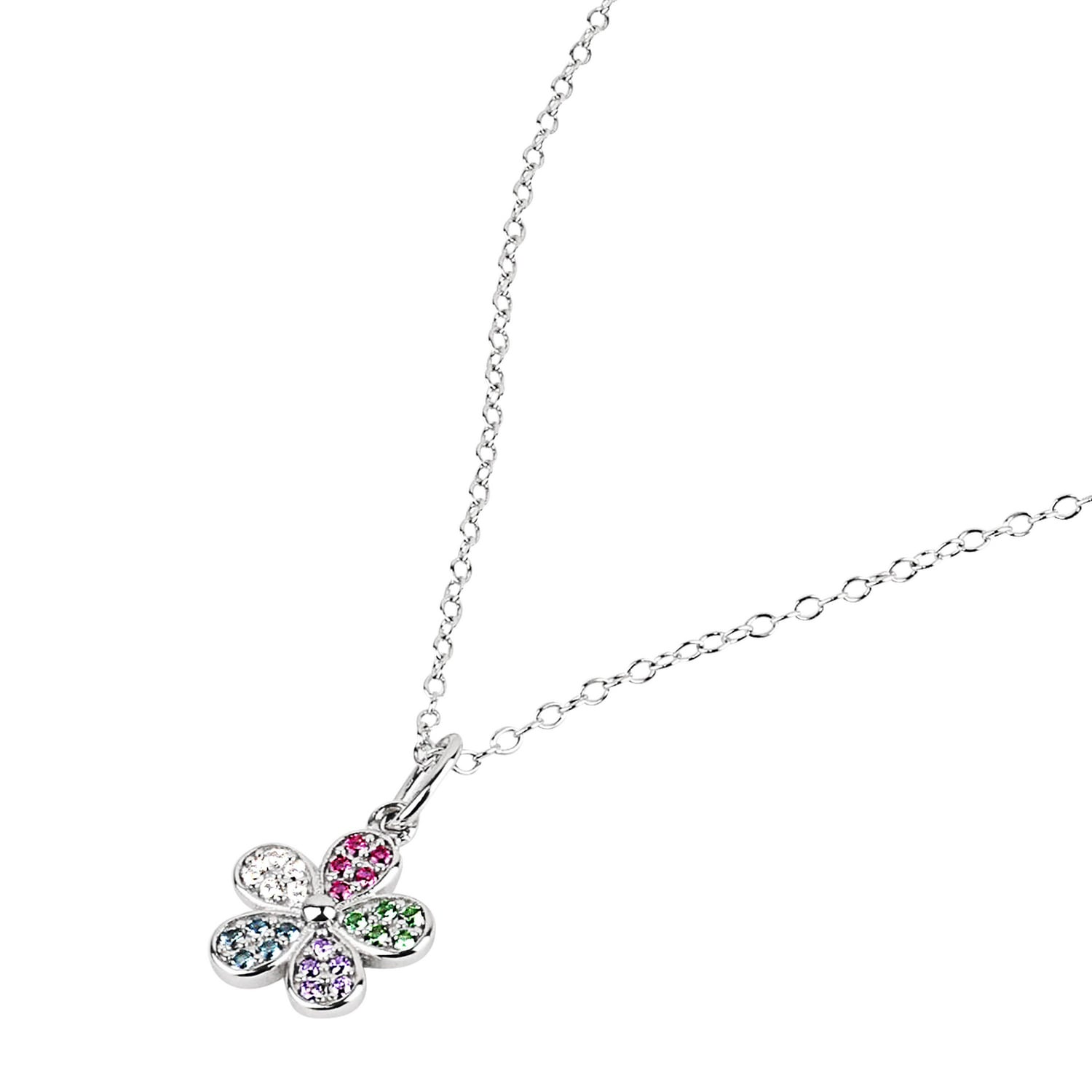 Prinzessin Lillifee Kette mit Anhänger »Blume-Motiv« mit Zirkonia (synth.)