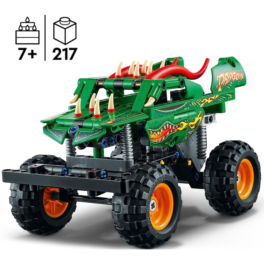 LEGO® Konstruktionsspielsteine »Monster Jam™ Dragon™ (42149), LEGO® Technic«, (217 St.), Made in Europe