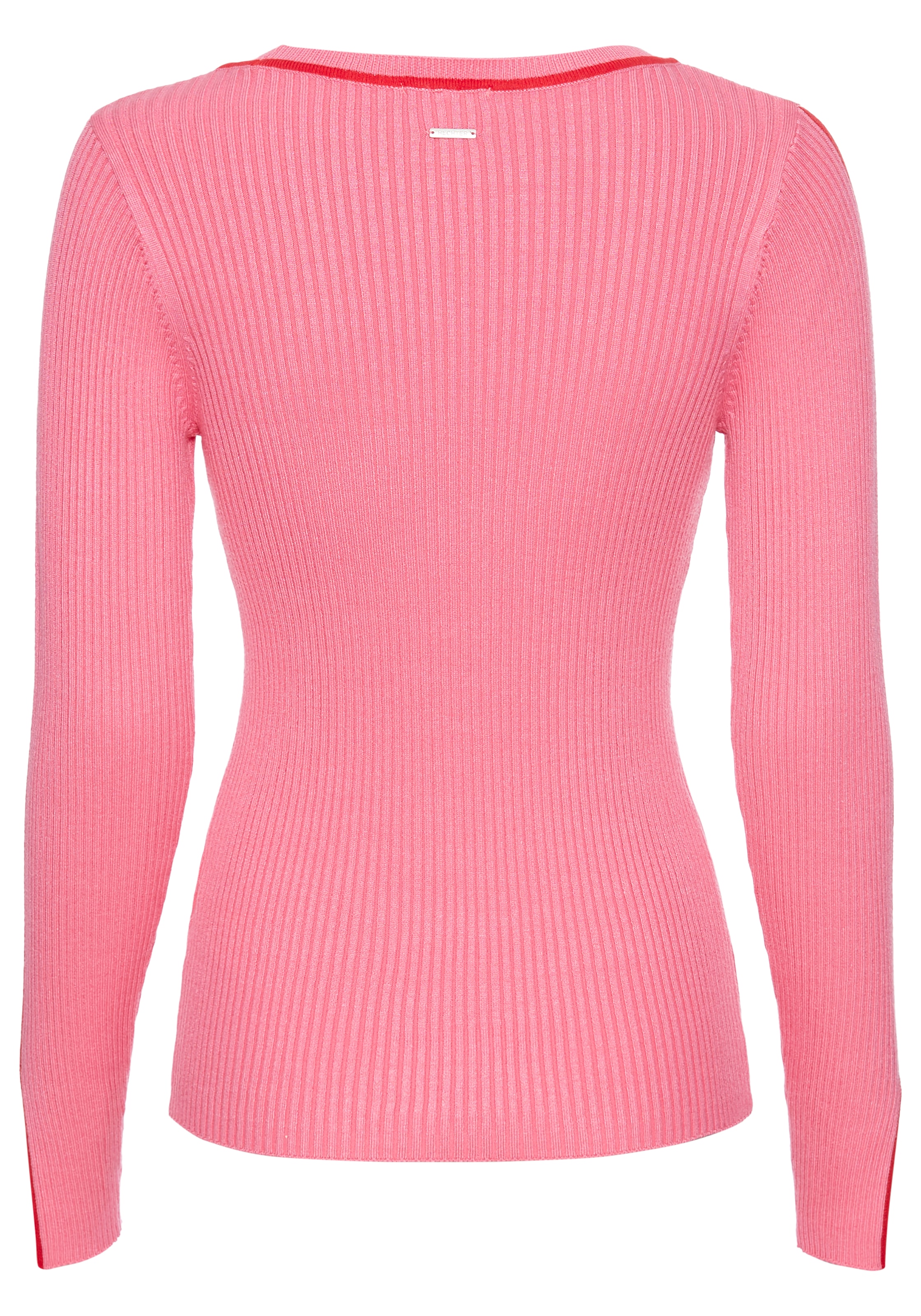 HECHTER PARIS Strickpullover, mit Kontrastdetails