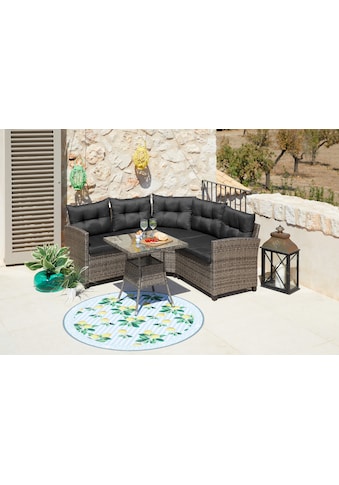 KONIFERA Gartenlounge-Set »Keros« (12 tlg.) Eck...