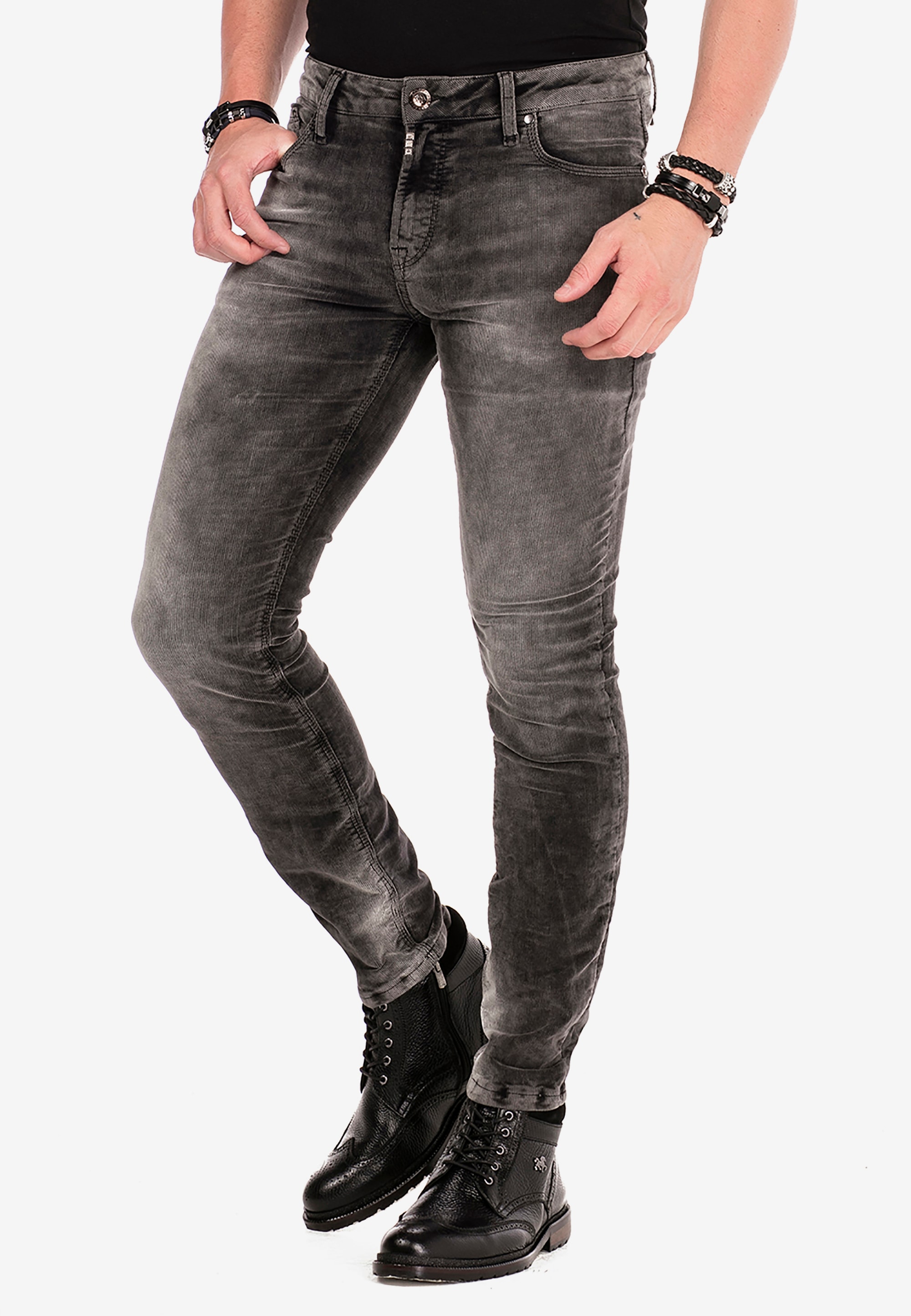 Cipo & Baxx 5-Pocket-Jeans, Cordhose in Slim Fit