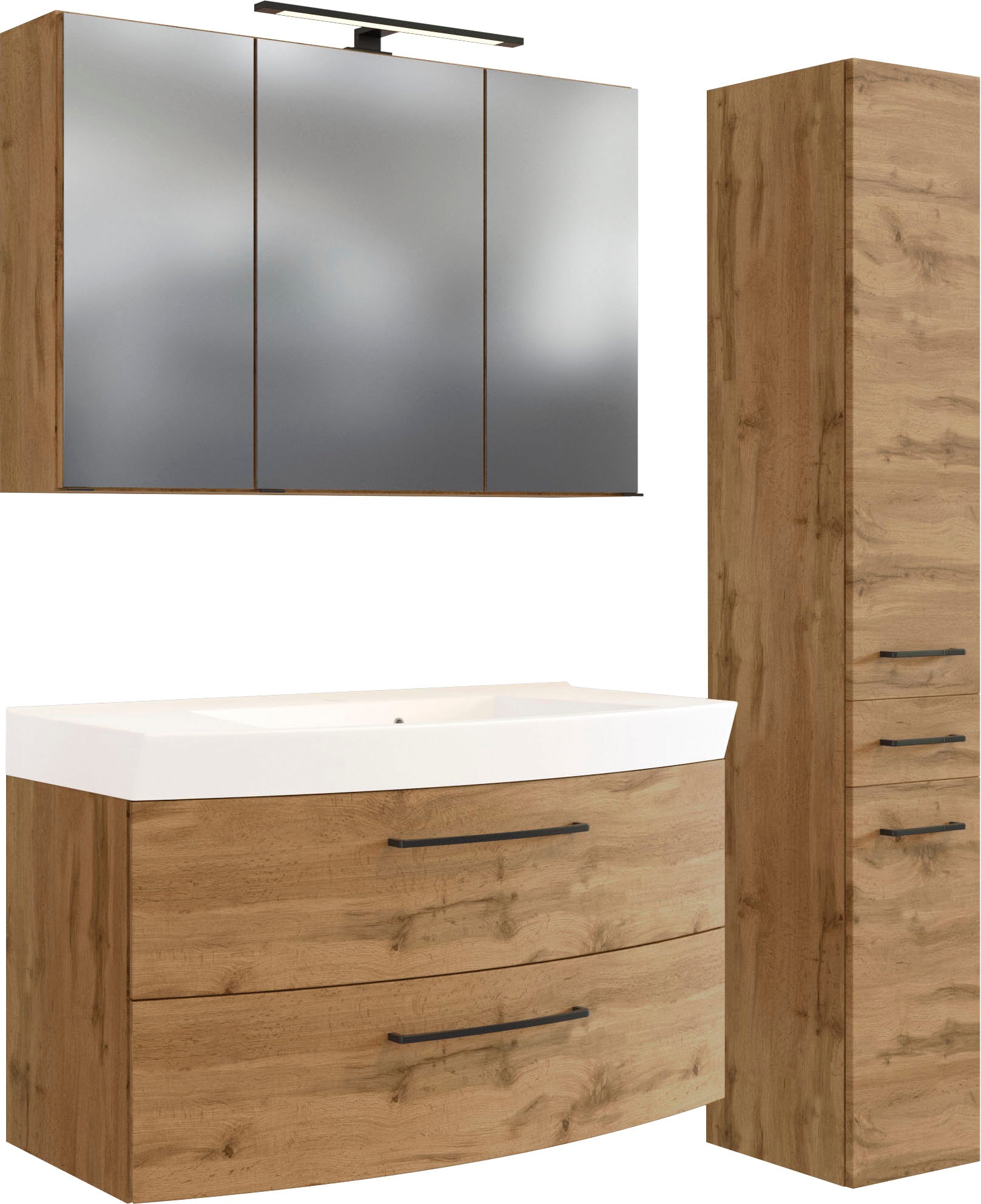 welltime Badmöbel-Set "Chicago" 3 Stk. tlg. günstig online kaufen