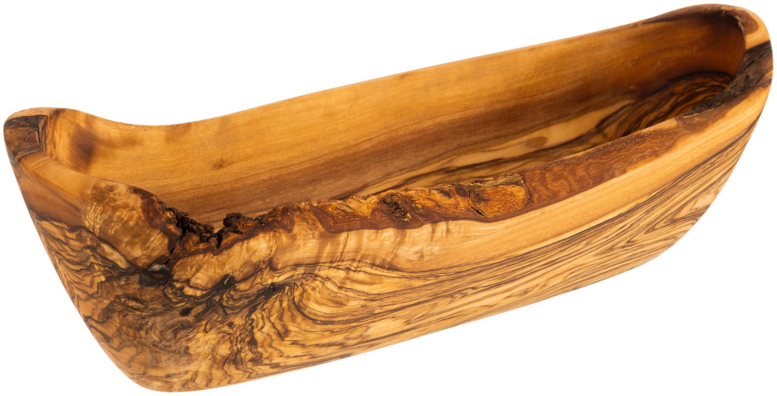 APS Servierschale "OLIVE" aus Massivholz jedes Stück ein Unikat, 25x8,5 cm