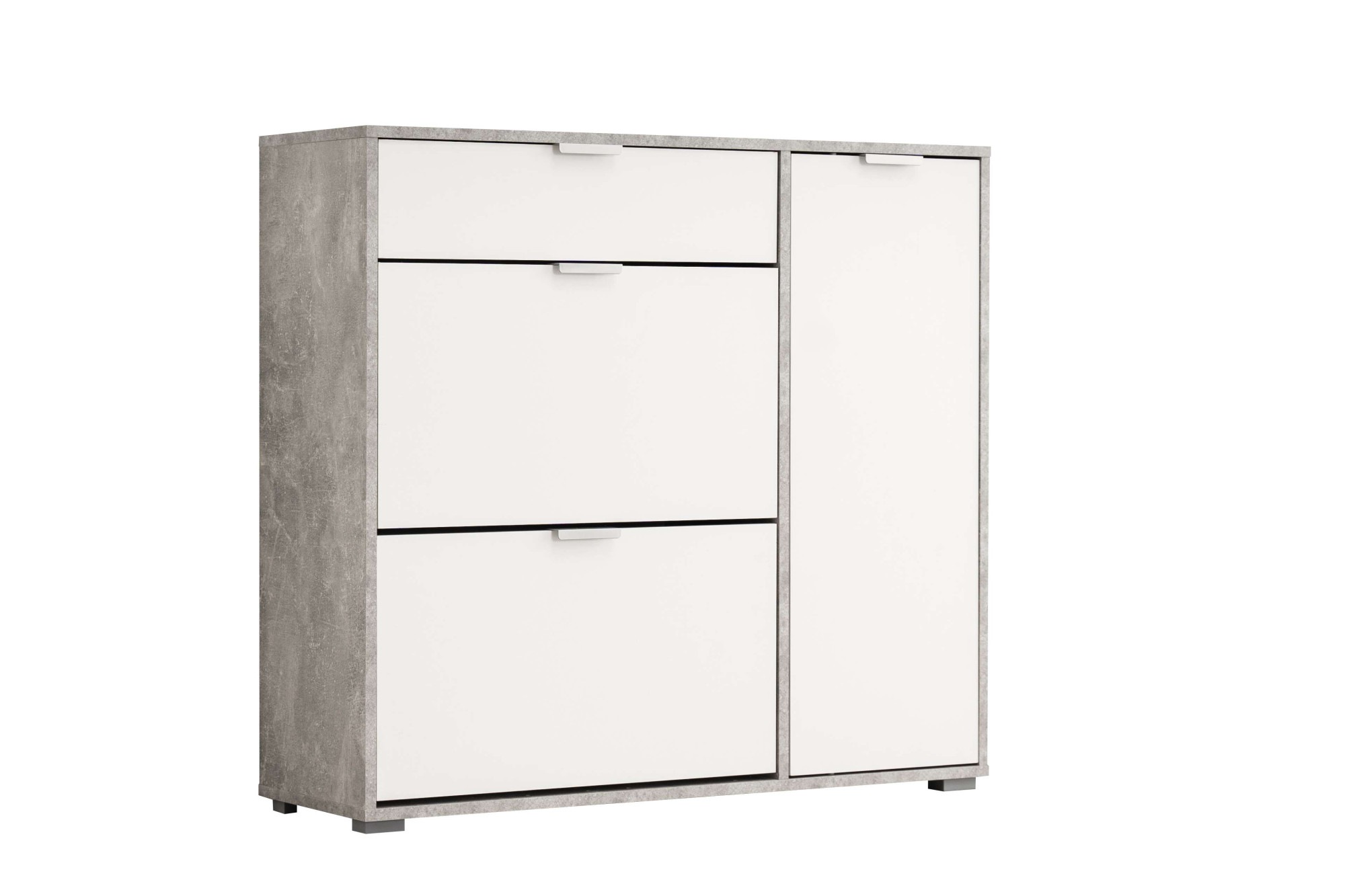 INOSIGN Schuhschrank »Arco 2, Schuhkommode, Schuhregal, Breite 102 cm«, 2 Klappen mit Doppelschuhtrommeln, mit Schublade, in modernen Farben