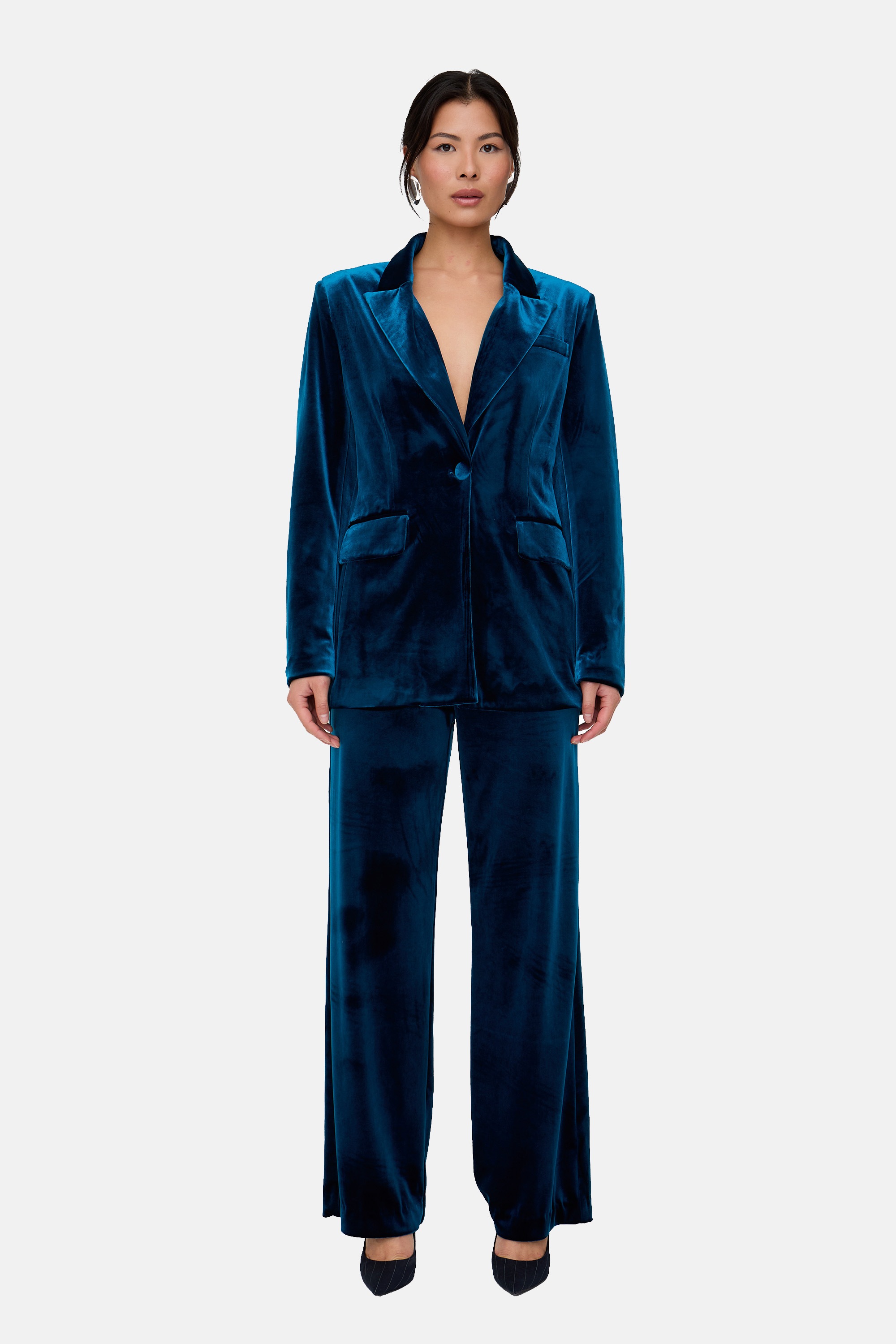 Lily and Lionel Jerseyhose "Valerie Straight Leg Velvet Trouser Damen" günstig online kaufen