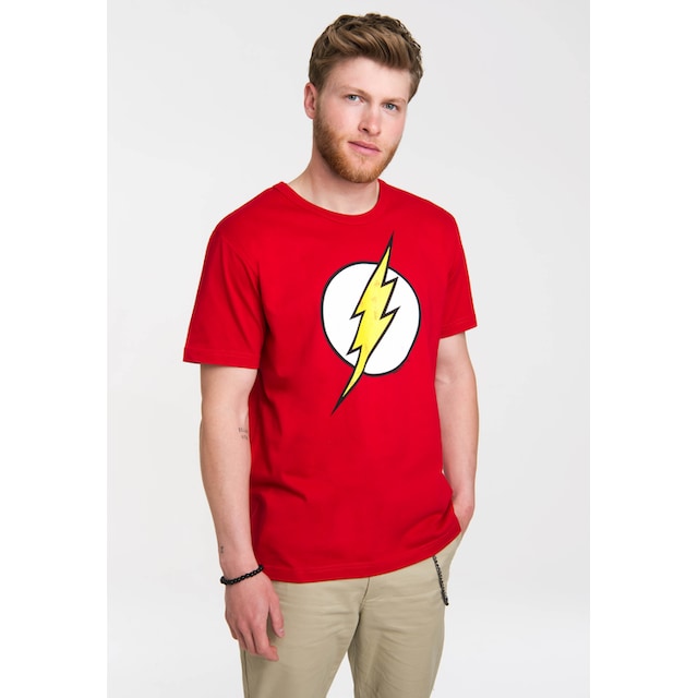 LOGOSHIRT T-Shirt »Der Rote Blitz Logo - DC - Flash«, mit coolem Frontdruck  ▷ kaufen | BAUR | Sport-T-Shirts