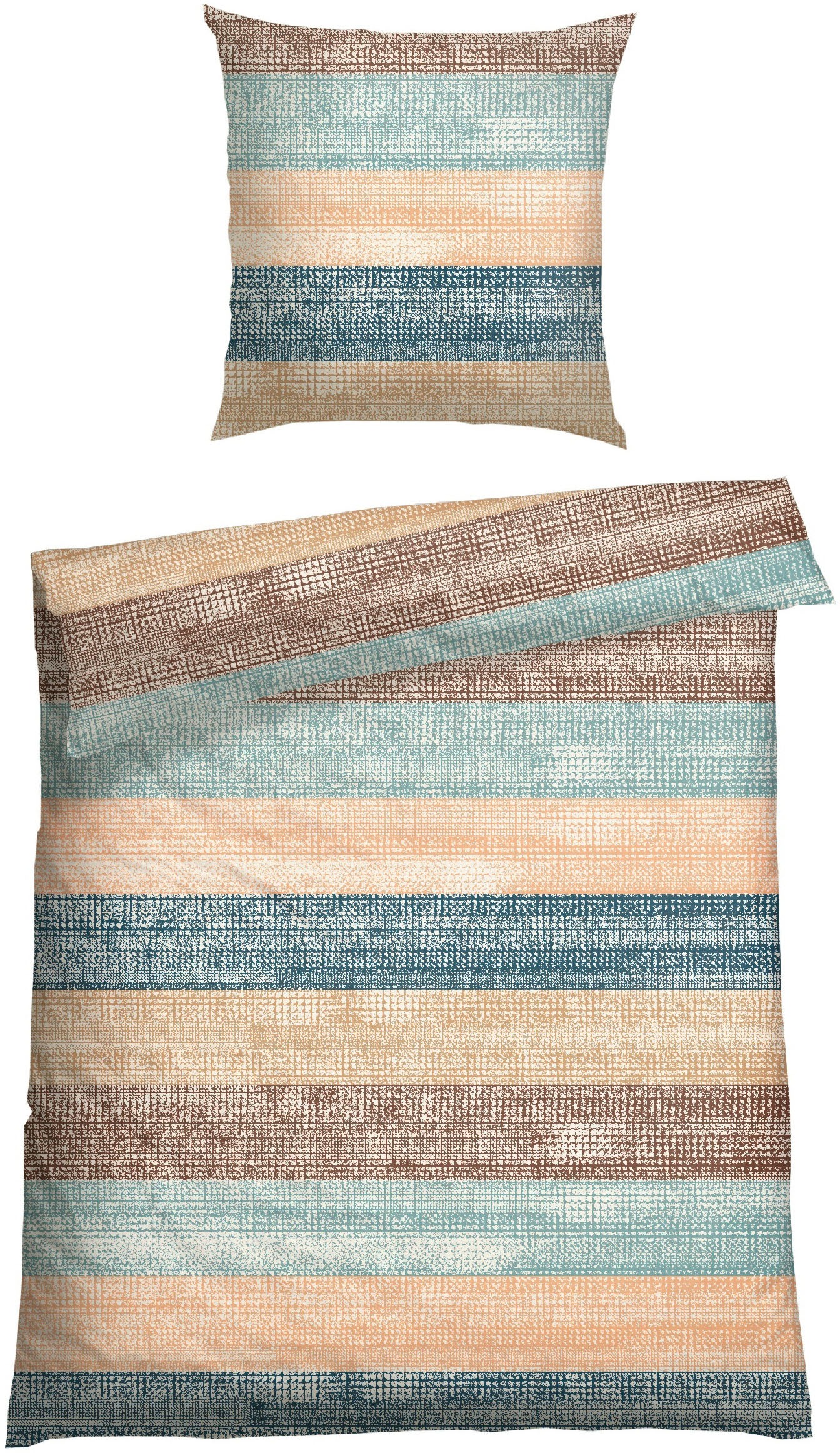 Schiesser Bettwäsche "Emilia aus weicher Baumwolle und texturierten Streife günstig online kaufen