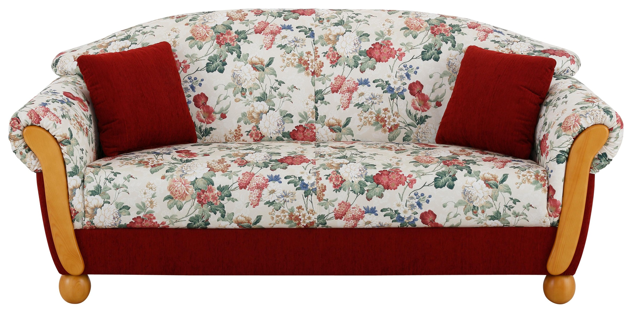 Home affaire 3-Sitzer "Milano, bequemes Sofa mit geschwungenen Armlehnen, L günstig online kaufen