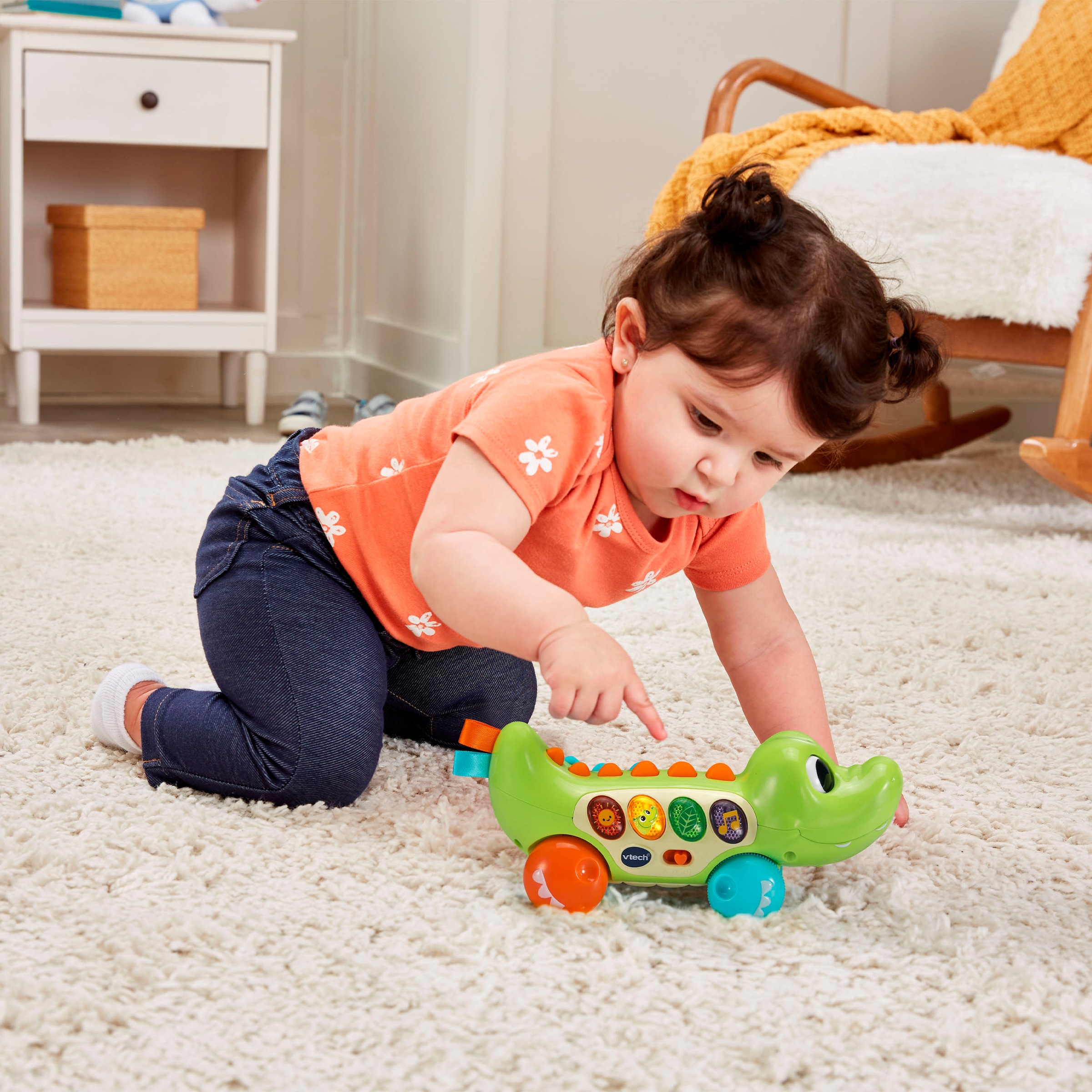 Vtech® Lernspielzeug »Babys Lernspaß-Krokodil«, mit Licht und Sound