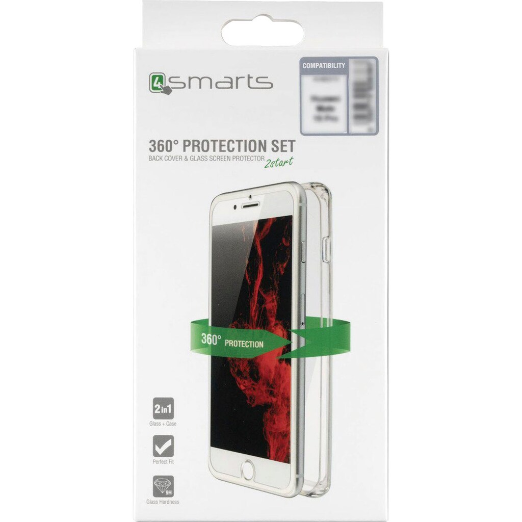 4smarts Smartphone-Hülle »360° Protection Set für iPhone XR (2018)«, iPhone XR