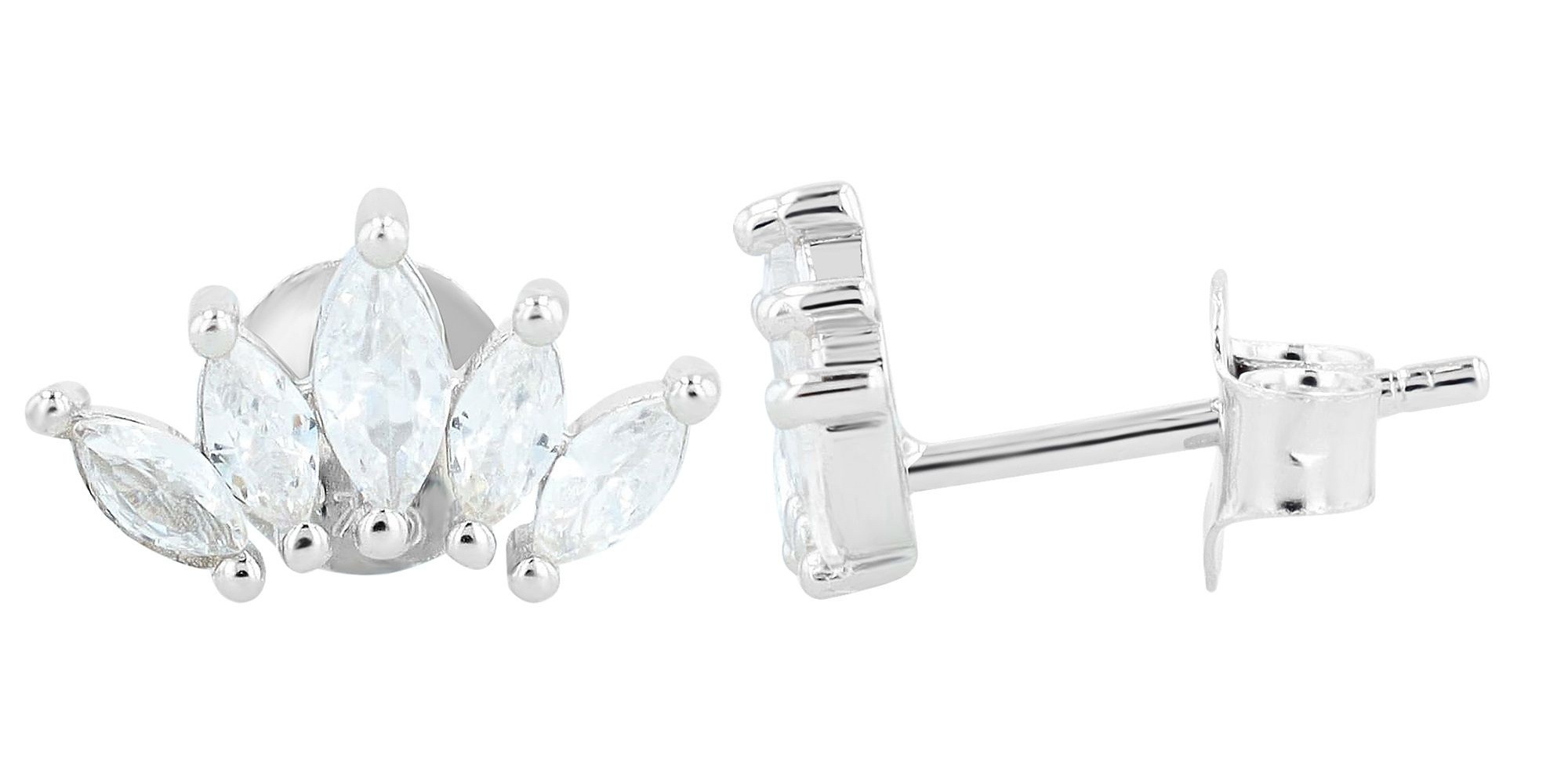 Adelia´s Paar Ohrhänger "Damen Ohrringe – Ohrstecker aus 925 Silber mit Zir günstig online kaufen