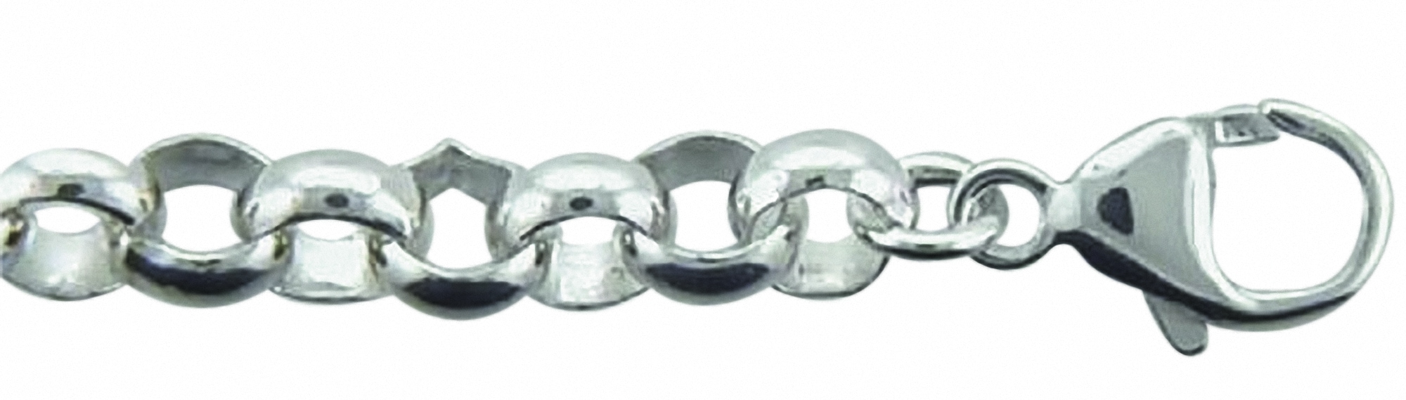 Silberarmband ADELIA´S "Damen 925 Silber Erbs Armband 21 cm Ø 6 mm", silber, Armbänder, Damen, 21, Silber 925 (Sterlingsilber), Silberarmband, Silberschmuck für Damen