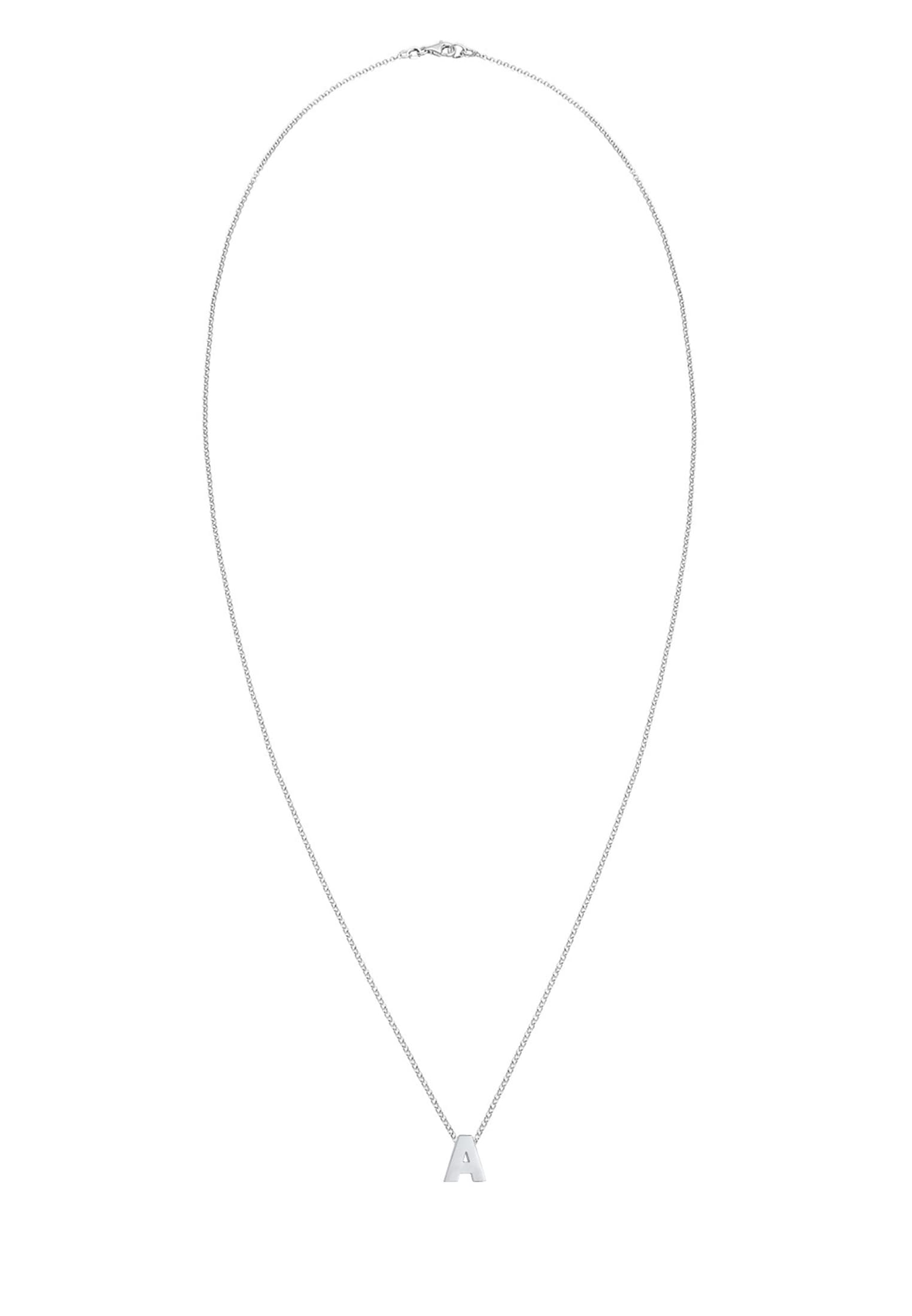 Elli Kette mit Anhänger »Buchstabe A Initialen 925 Sterling Silber«