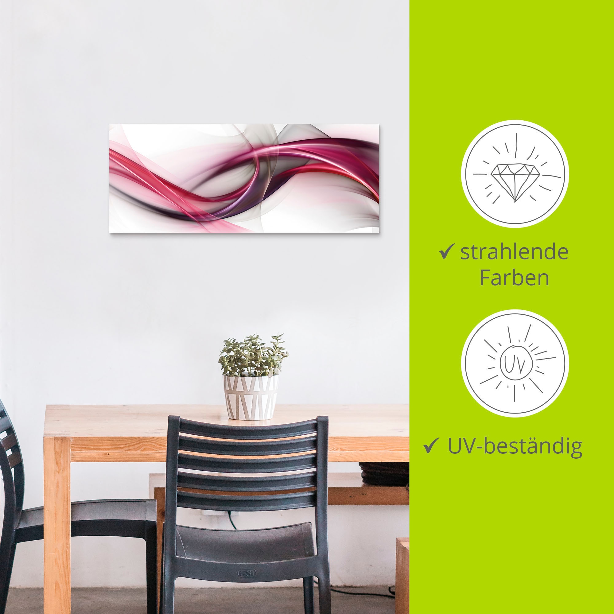 Artland Wandbild »Ideen«, Muster, (1 St.), als Alubild, Outdoorbild, Leinwandbild, Poster, Wandaufkleber