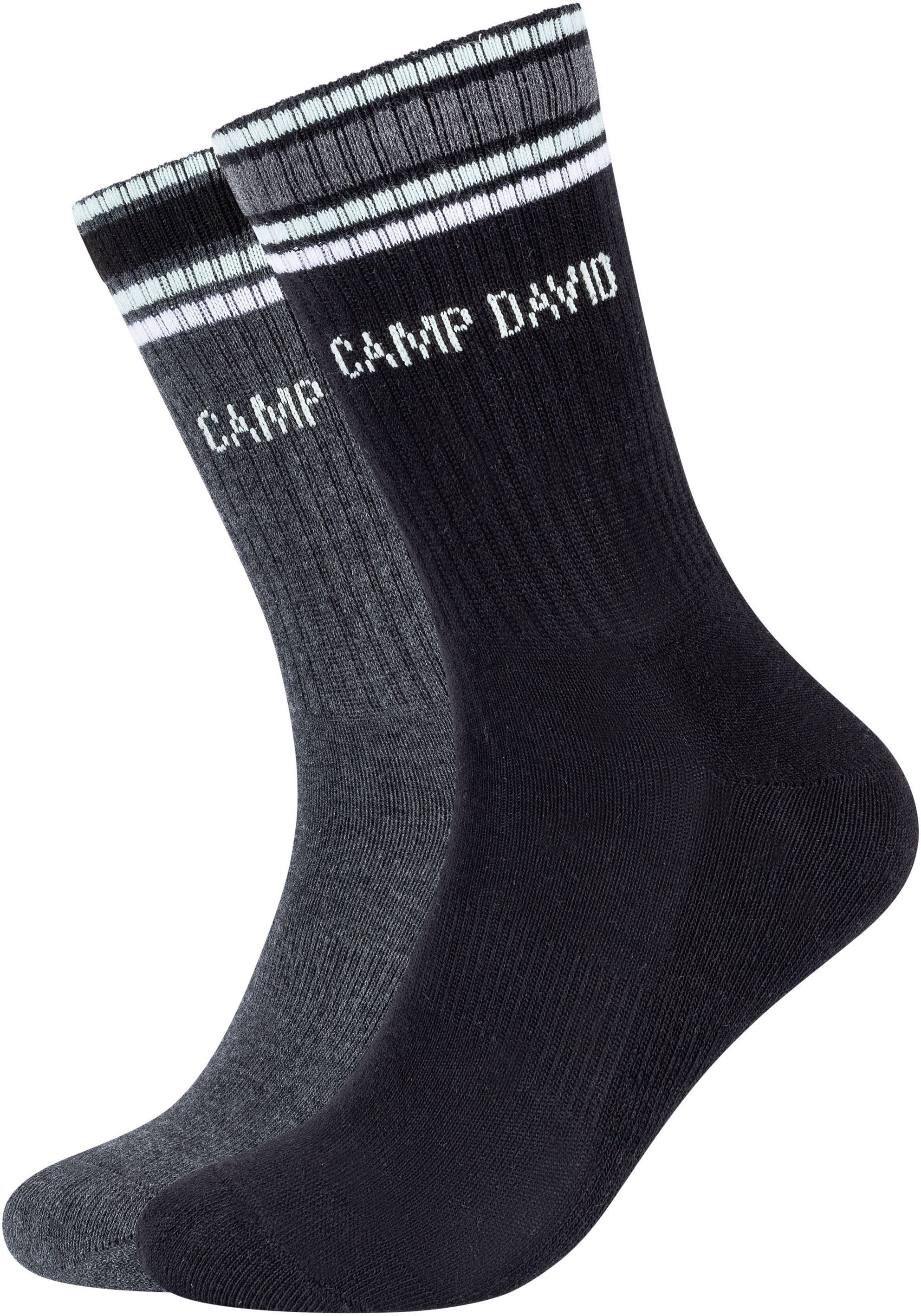 CAMP DAVID ABS-Socken »cushioned«, (4 Paar), mit verstärktem Zehenbereich