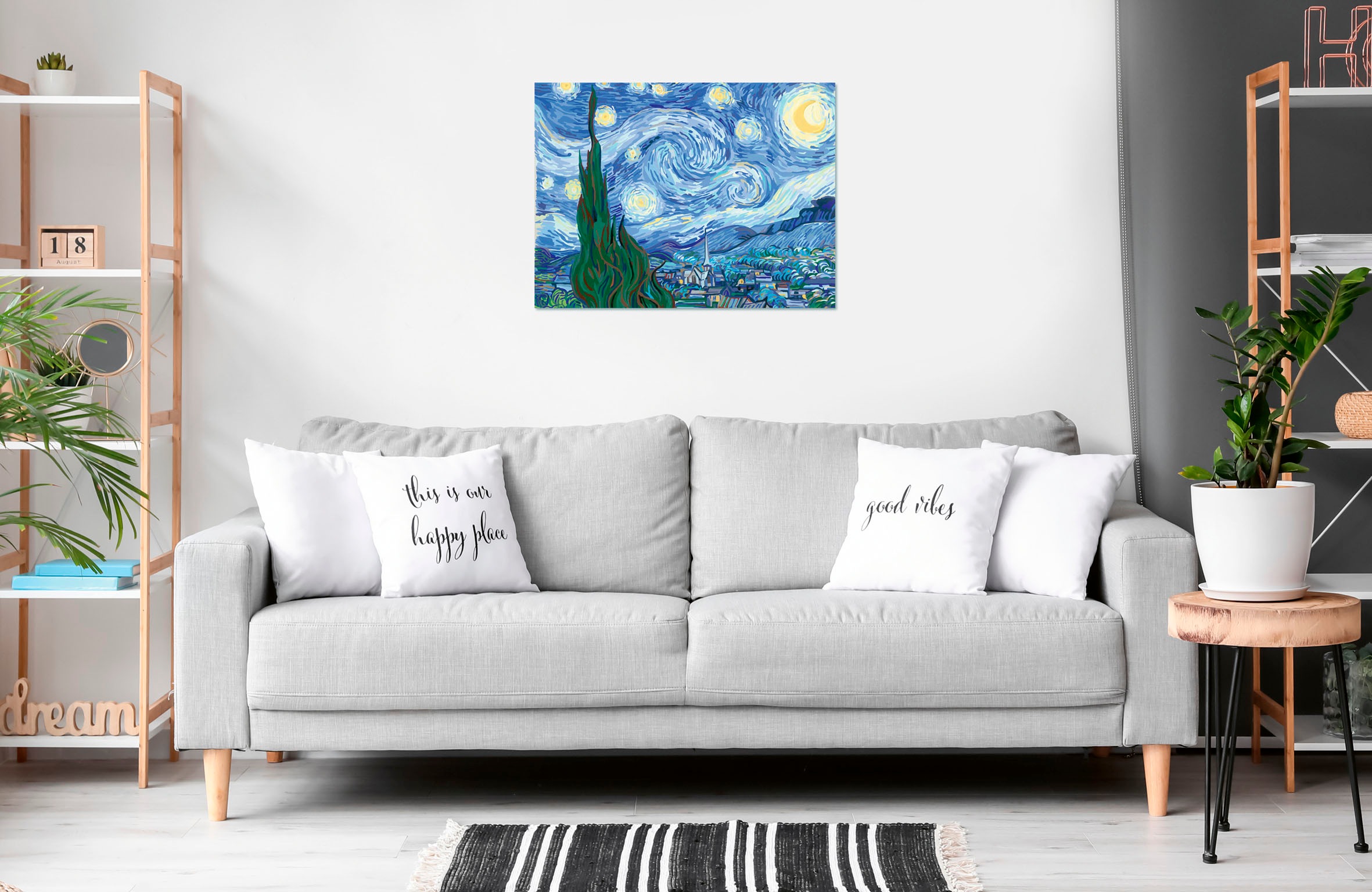 Ravensburger Malen nach Zahlen »CreArt, Leinwand ART Collection: Sternennacht (Van Gogh)«, Made in Europe