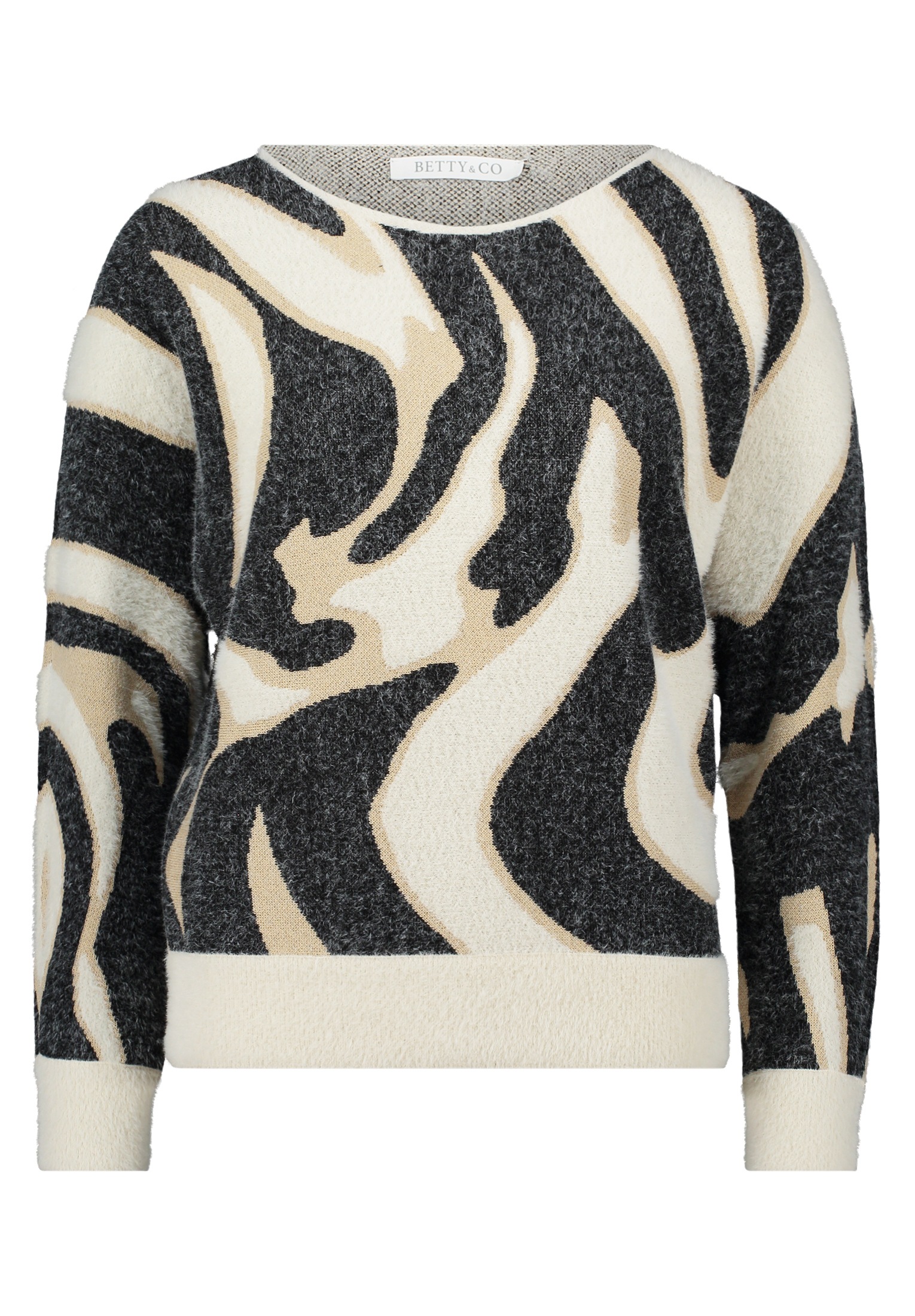 Betty&Co Strickpullover "Damen mit Rippbündchen" 1 Stk. günstig online kaufen