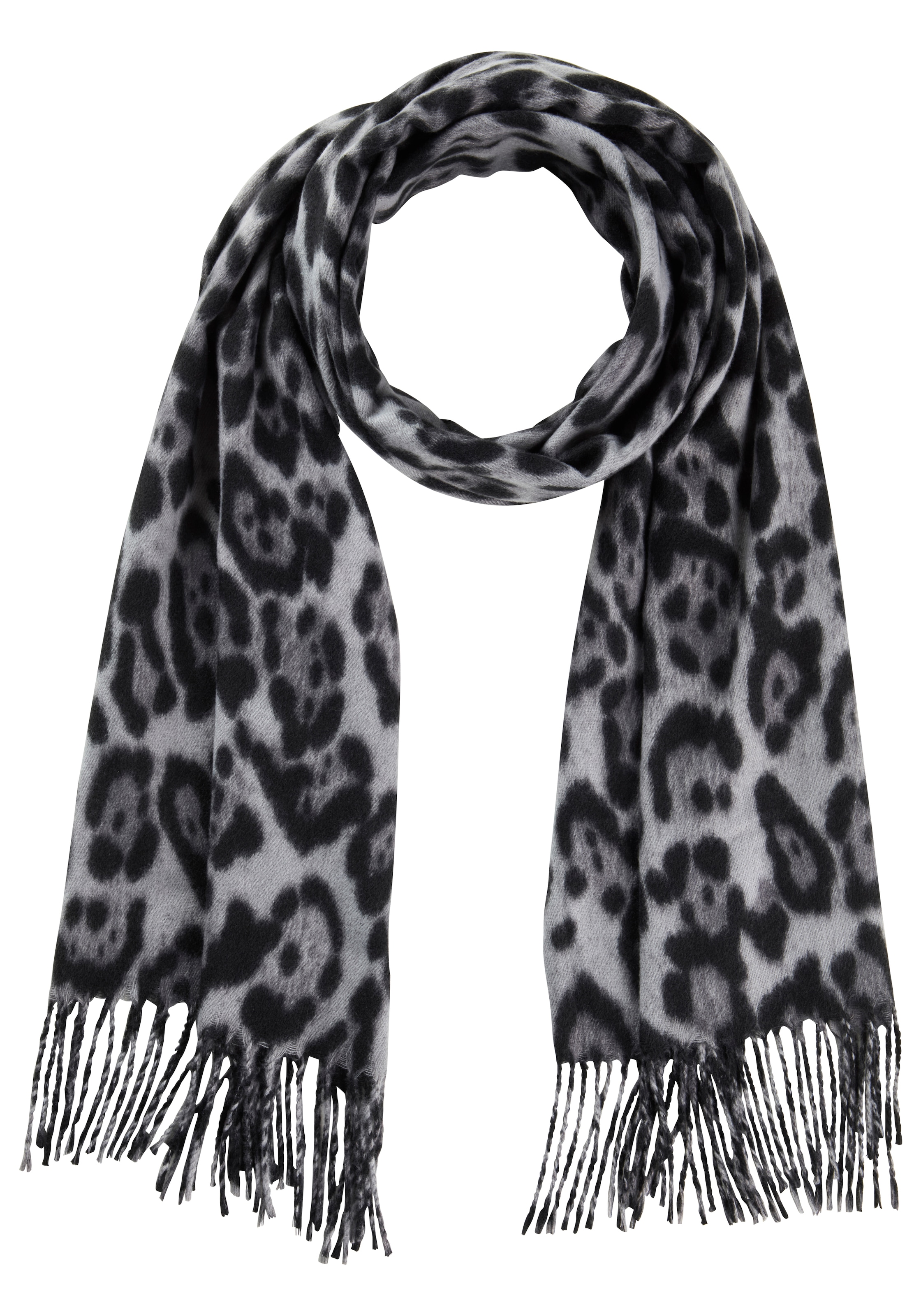Laura Scott Modeschal, im trendigen Leopard-Design mit Fransen - NEW günstig online kaufen