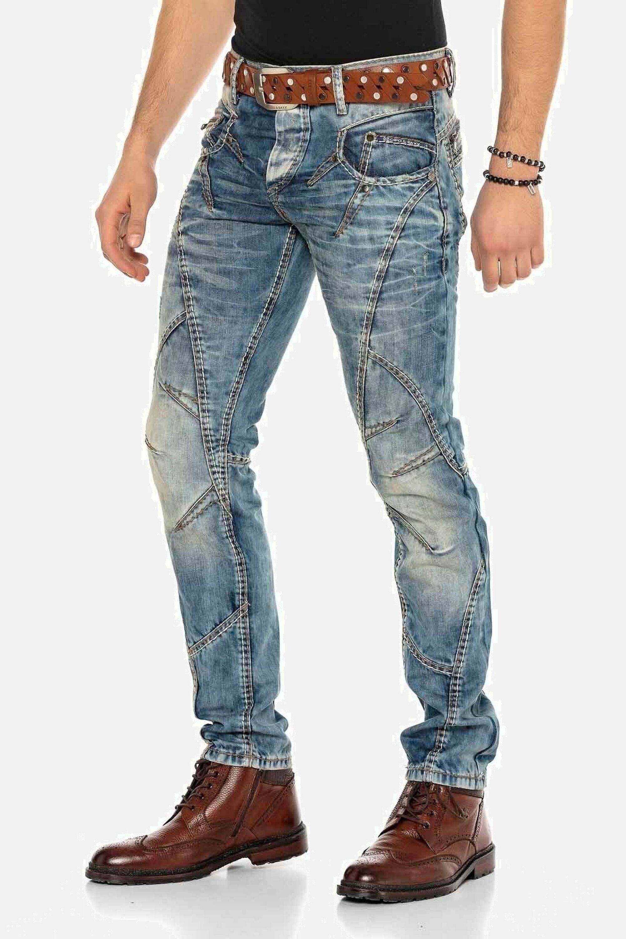 Cipo & Baxx Straight-Jeans »Jeans«, in Straight-Fit, C-0894