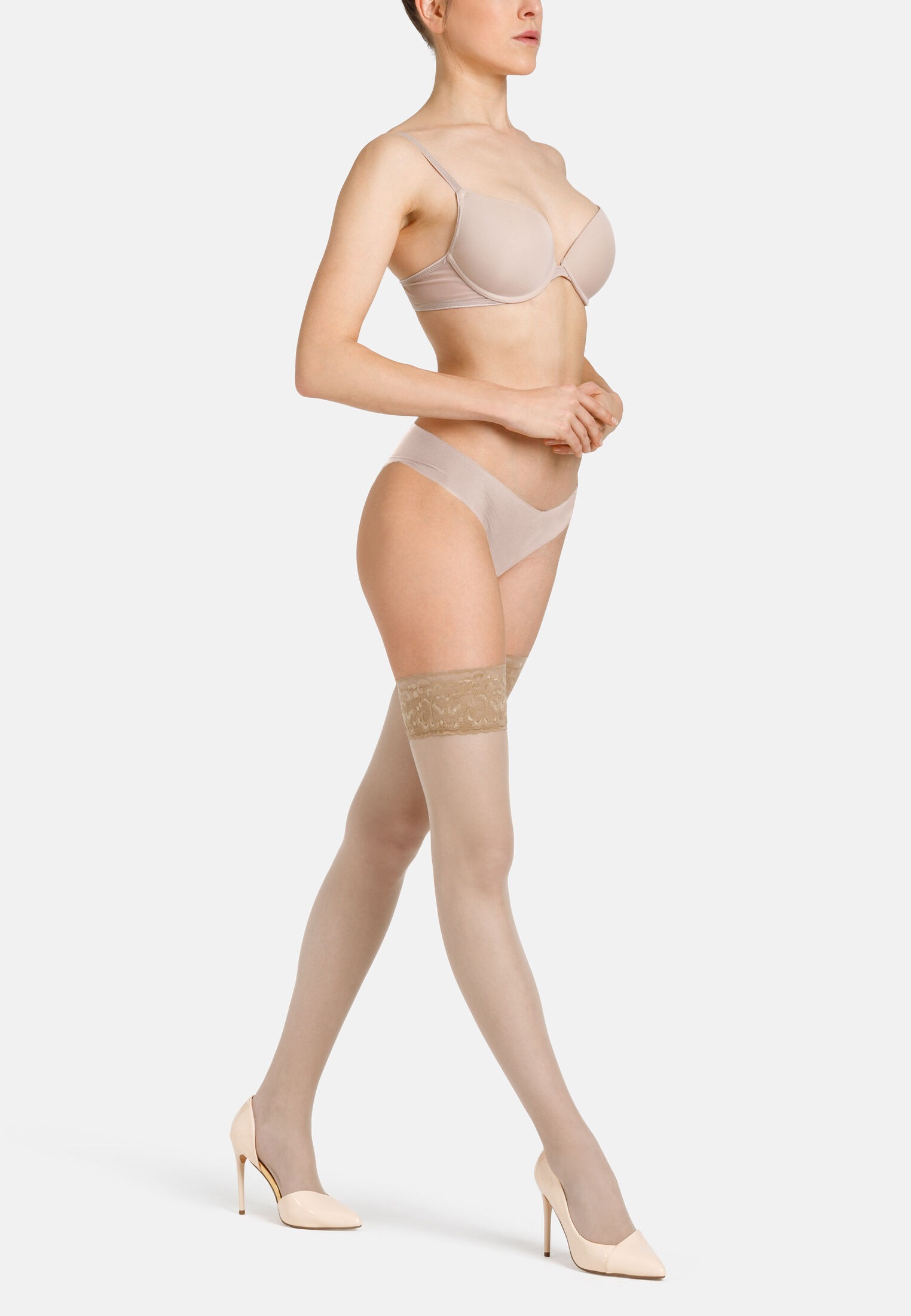 Camano Feinstrumpfhose »Halterlose Strümpfe 3er Pack«