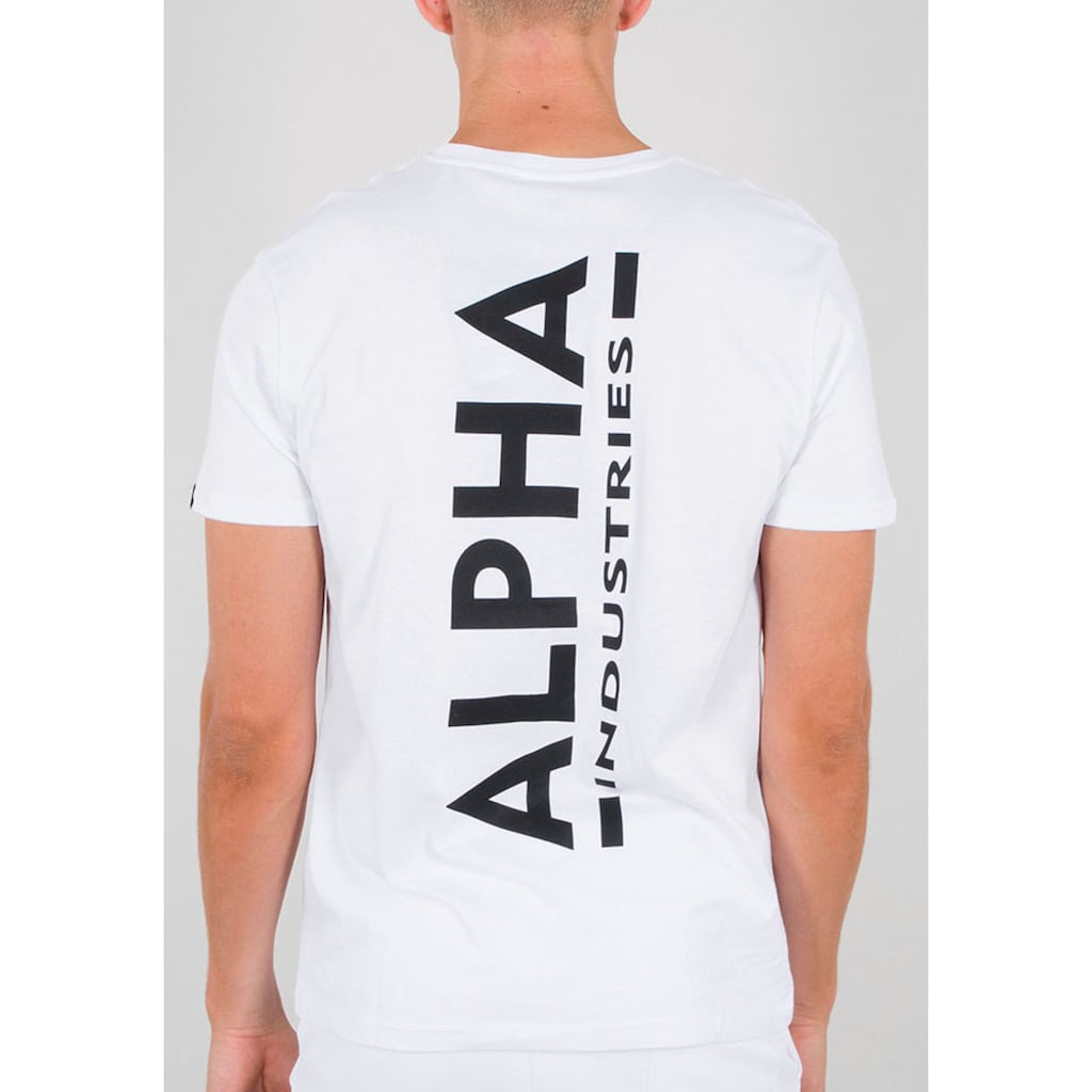 Alpha Industries Rundhalsshirt »Backprint T«