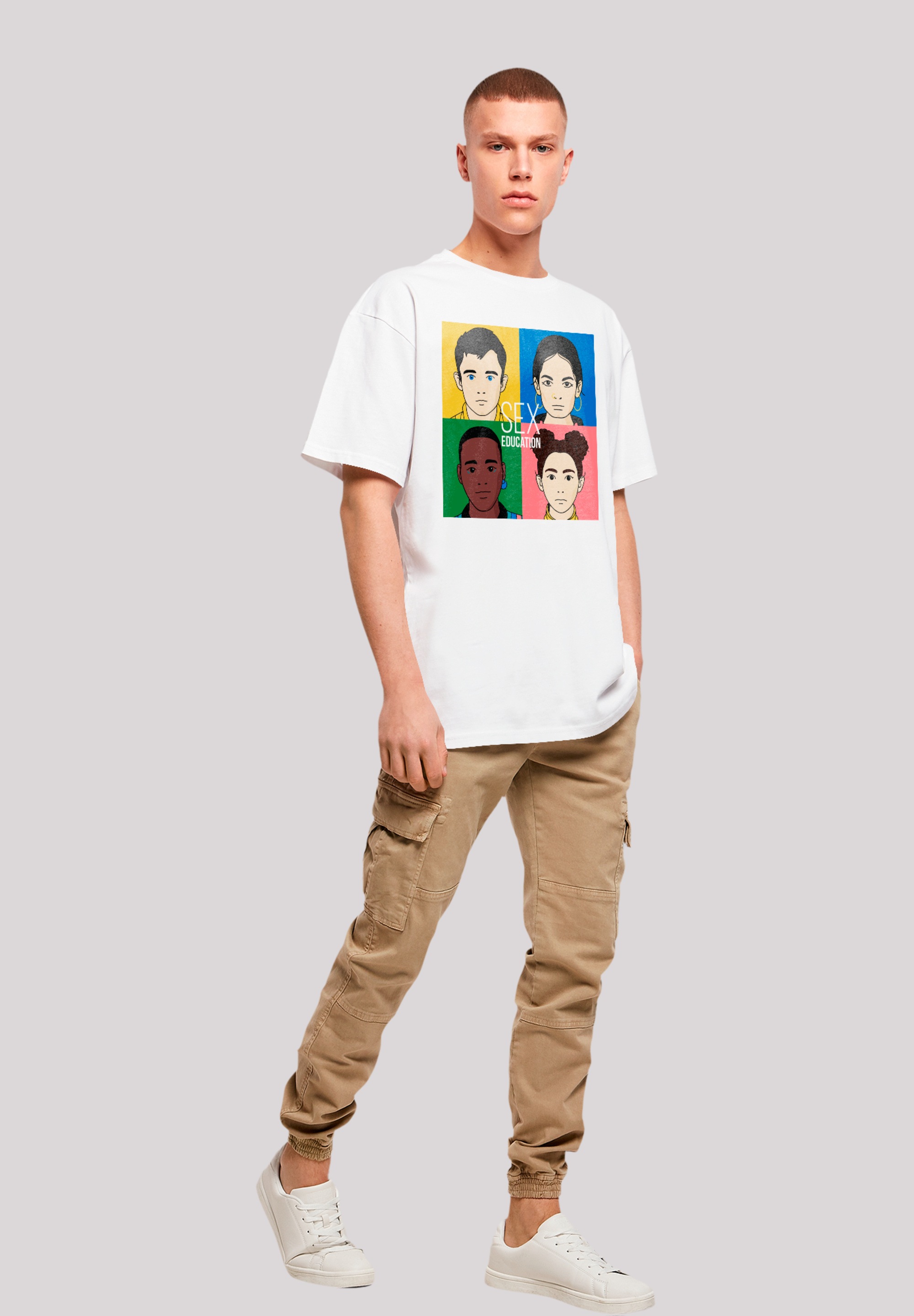 F4NT4STIC T-Shirt »Sex Education Blur Cover Netflix TV Series« Premium Qualität