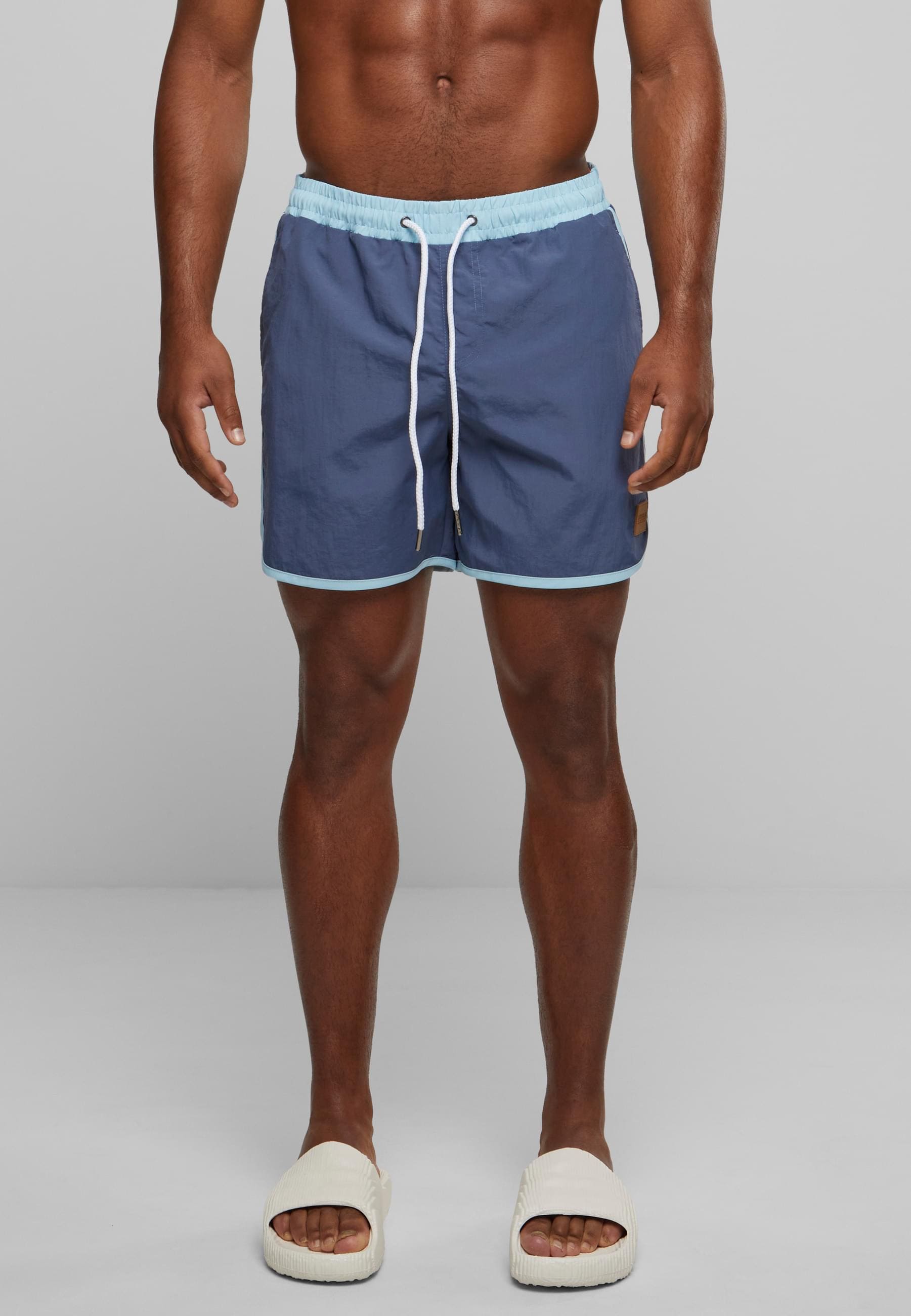URBAN CLASSICS Badeshorts »Urban Classics Herren Retro Swimshorts«
