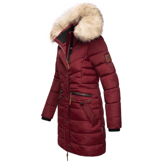 Navahoo Steppmantel »Paula«, stylischer Winter Parka m. edlem Fellimitat  für kaufen | BAUR