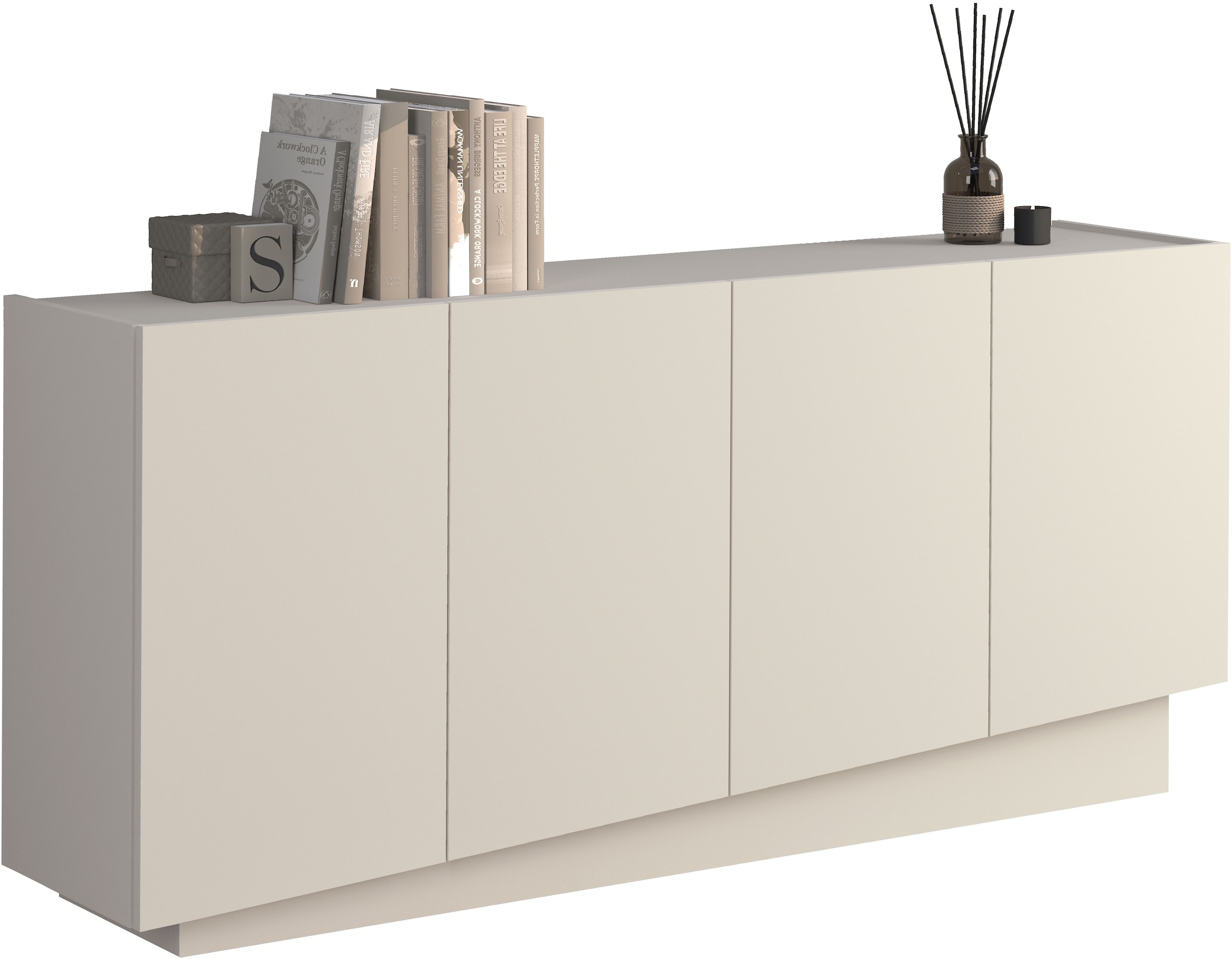 INOSIGN Sideboard »VELA, Sideboard, Breite 160 cm, Design mit schrägen Türen«, (1 St.), Made in Italy, Maße-B/T/H: 160x35x75,Sideboard, Anrichte, Kommode