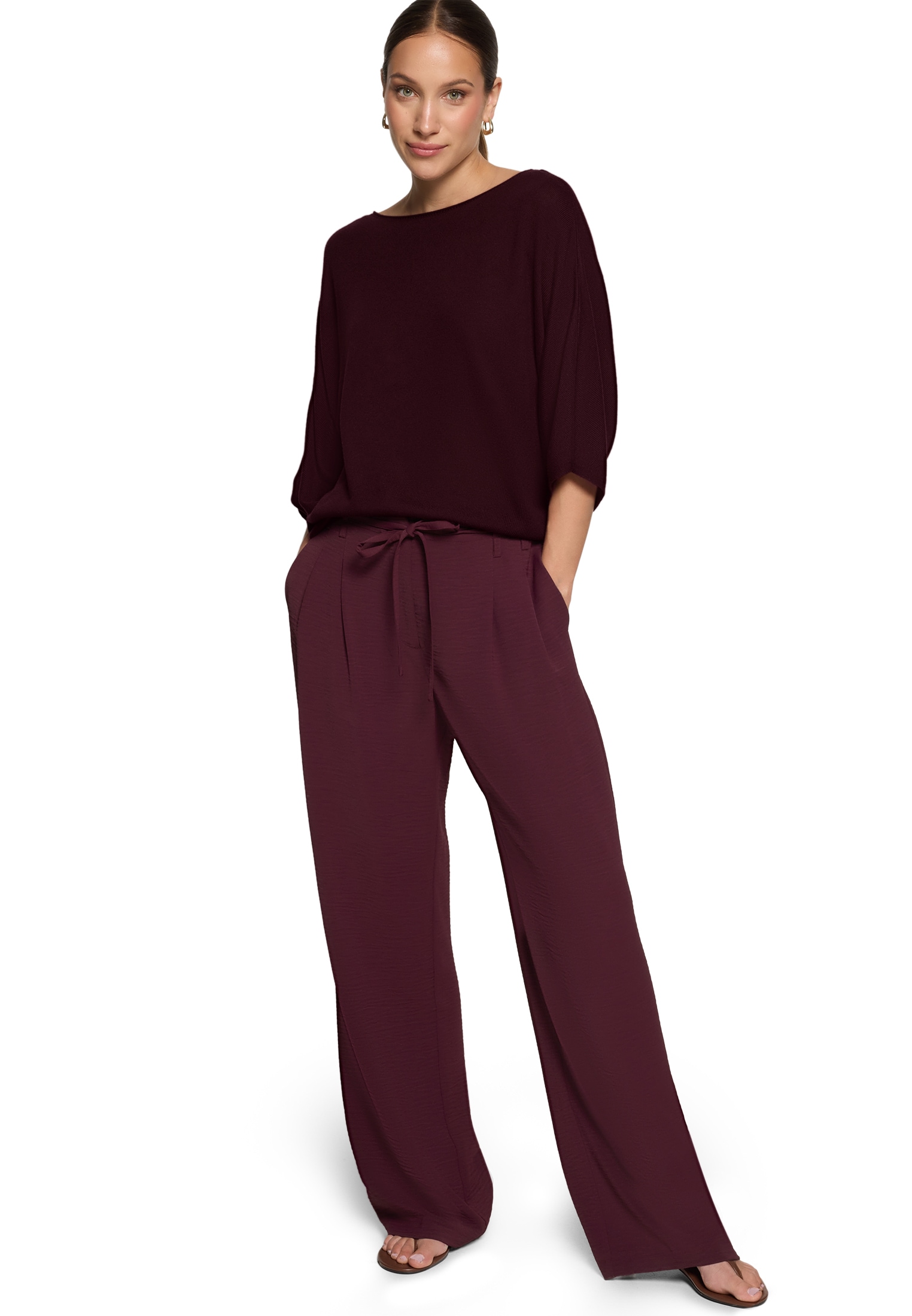 Zero Kurzarmshirt »Damen mit Fledermausärmeln« 1 Plain/ ohne Details