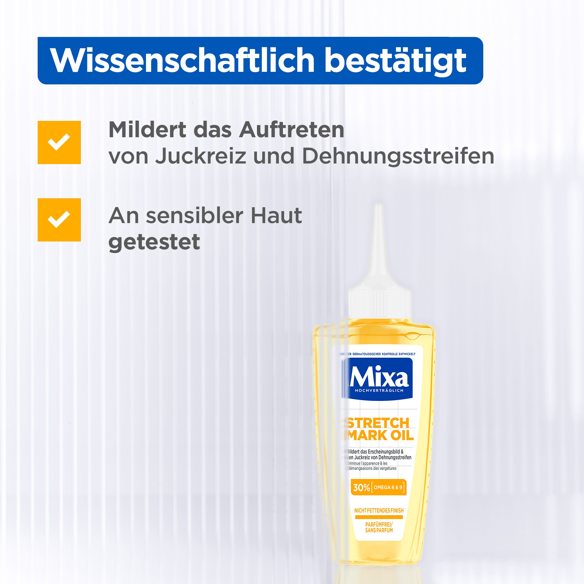 Mixa Körperlotion »Mixa Niacinamide Stretchmark Oil«