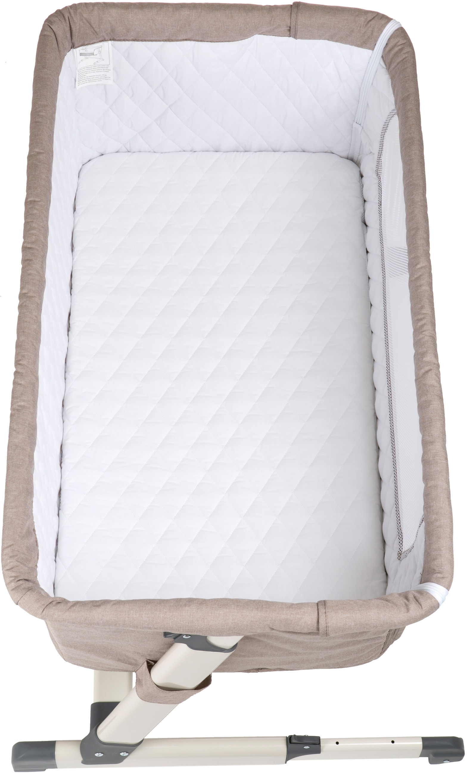 BabyGo Beistellbett »Together, beige«, faltbar