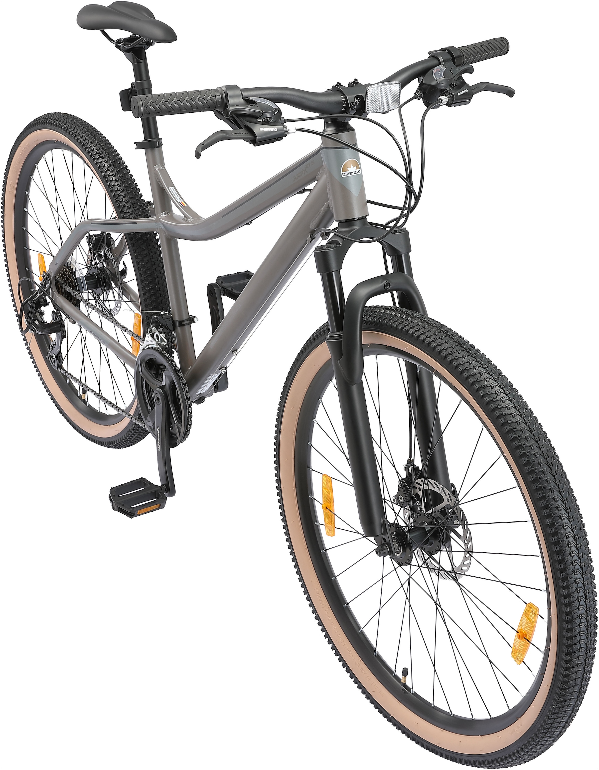 Bikestar Mountainbike 21 Gang Shimano RD-TY300 Schaltwerk Kettenschaltung für Damen und Herren, Kettenschaltung