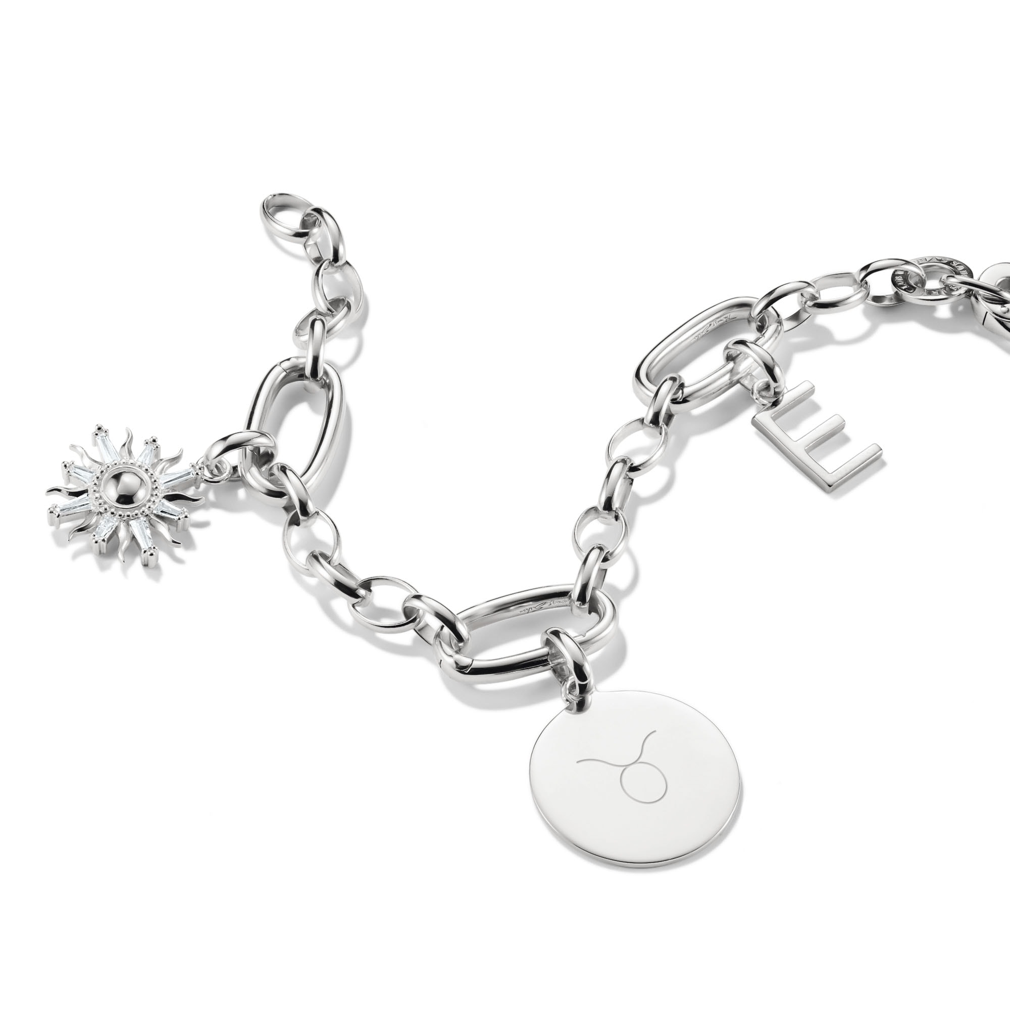 THOMAS SABO Charm-Einhänger »Charm Coin groß - Connect, CC1273-001-21, CC1273-413-39«