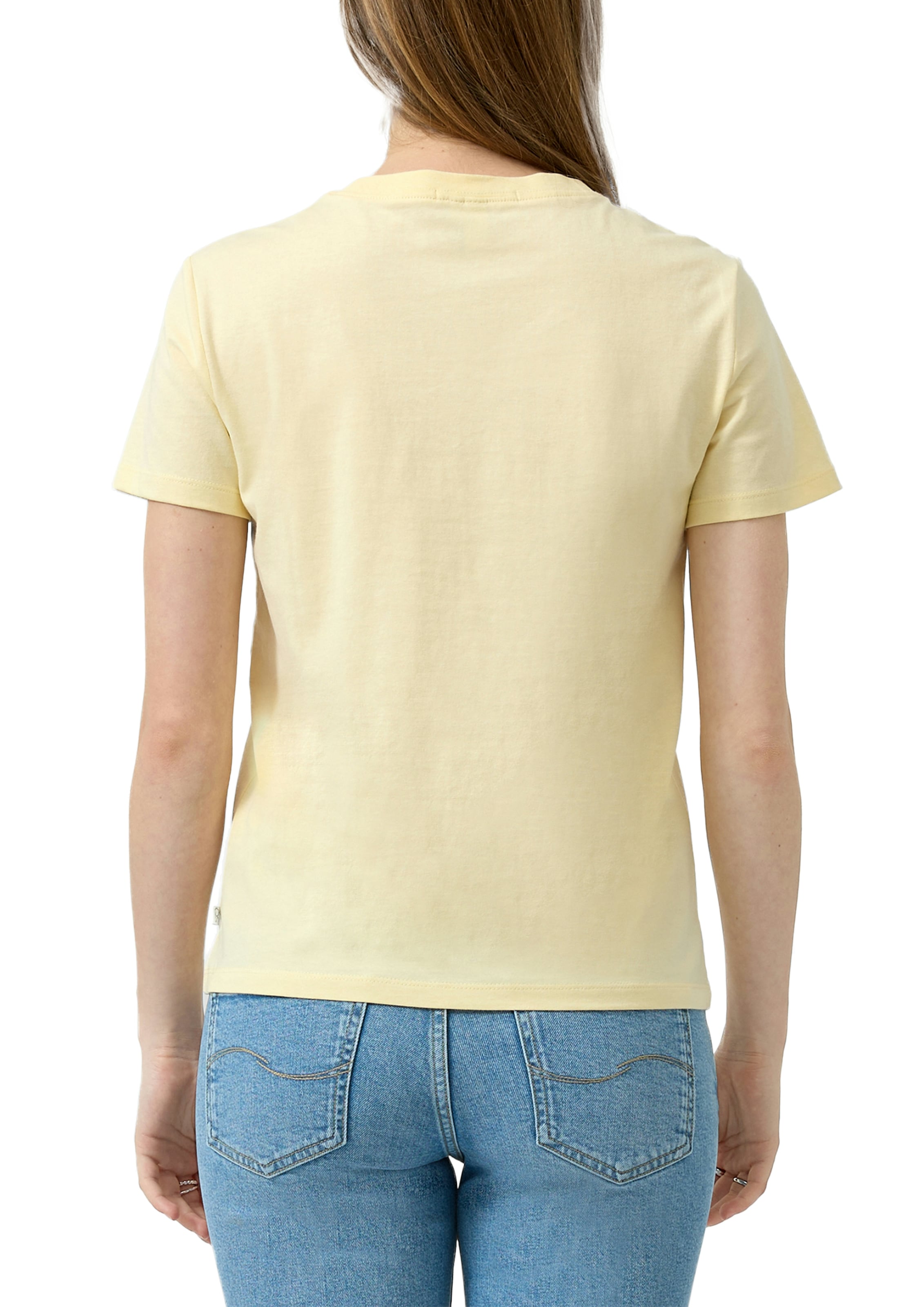 QS Kurzarmshirt mit feiner Stickerei