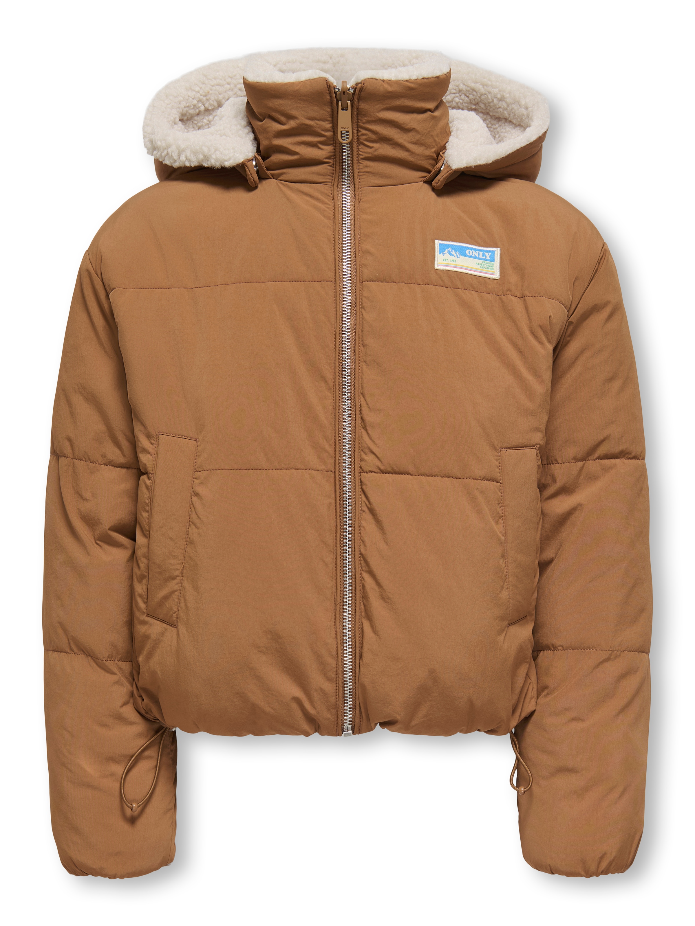 KIDS ONLY Wendejacke "KOGMARIA REVERSIBLE PUFFER JACKET OTW" mit Kapuze als Plüschjacke oder Steppjacke tragbar