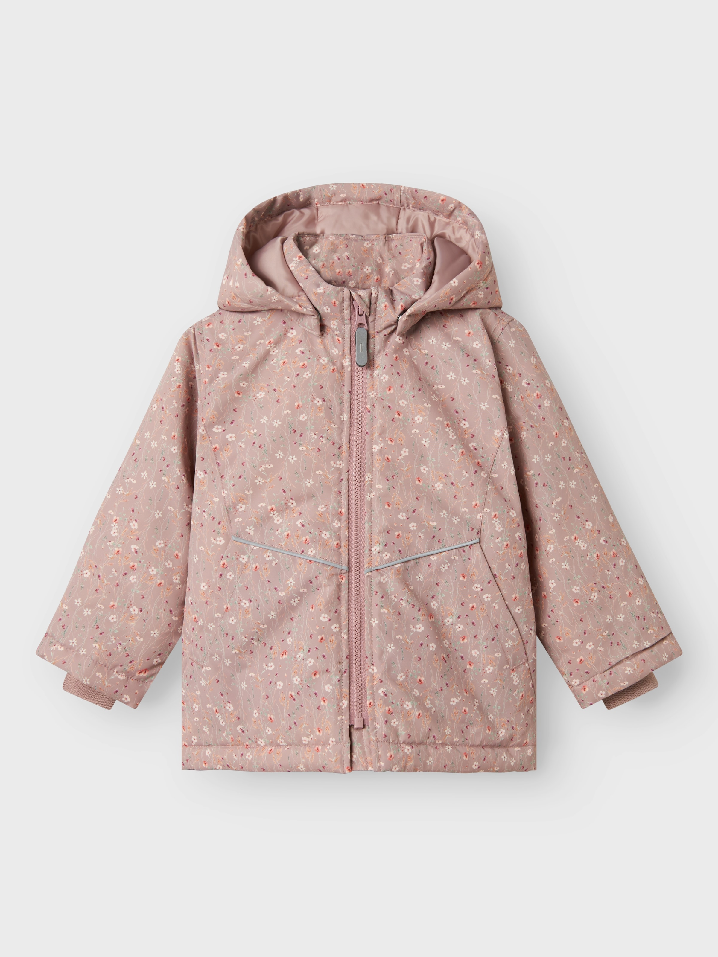 Name It Outdoorjacke »NMFMAXI PA JACKET AOP NOOS«, mit Kapuze, mit dekorativen und reflektierenden Details