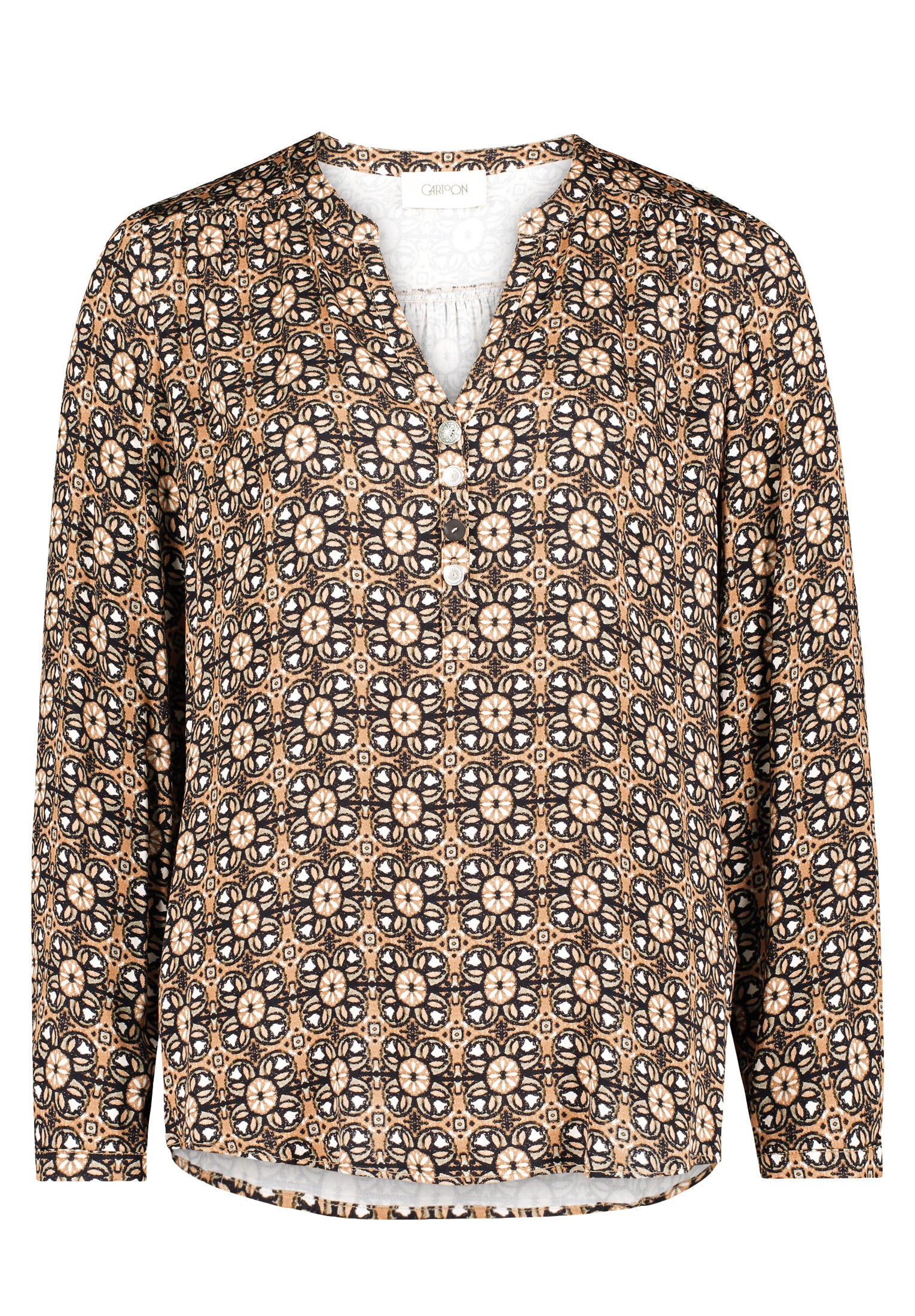 Cartoon Schlupfbluse "Damen mit Muster" günstig online kaufen