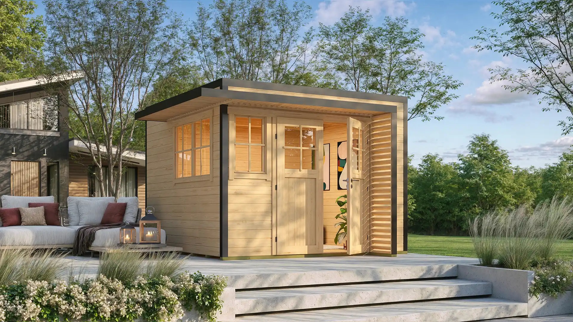 weka Gartenhaus »Amberley« verschiedene Farben