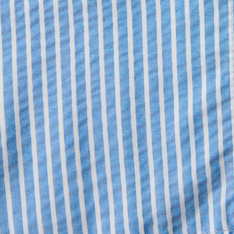 STREET ONE Langarmbluse mit gestreiftem Seersucker-Look