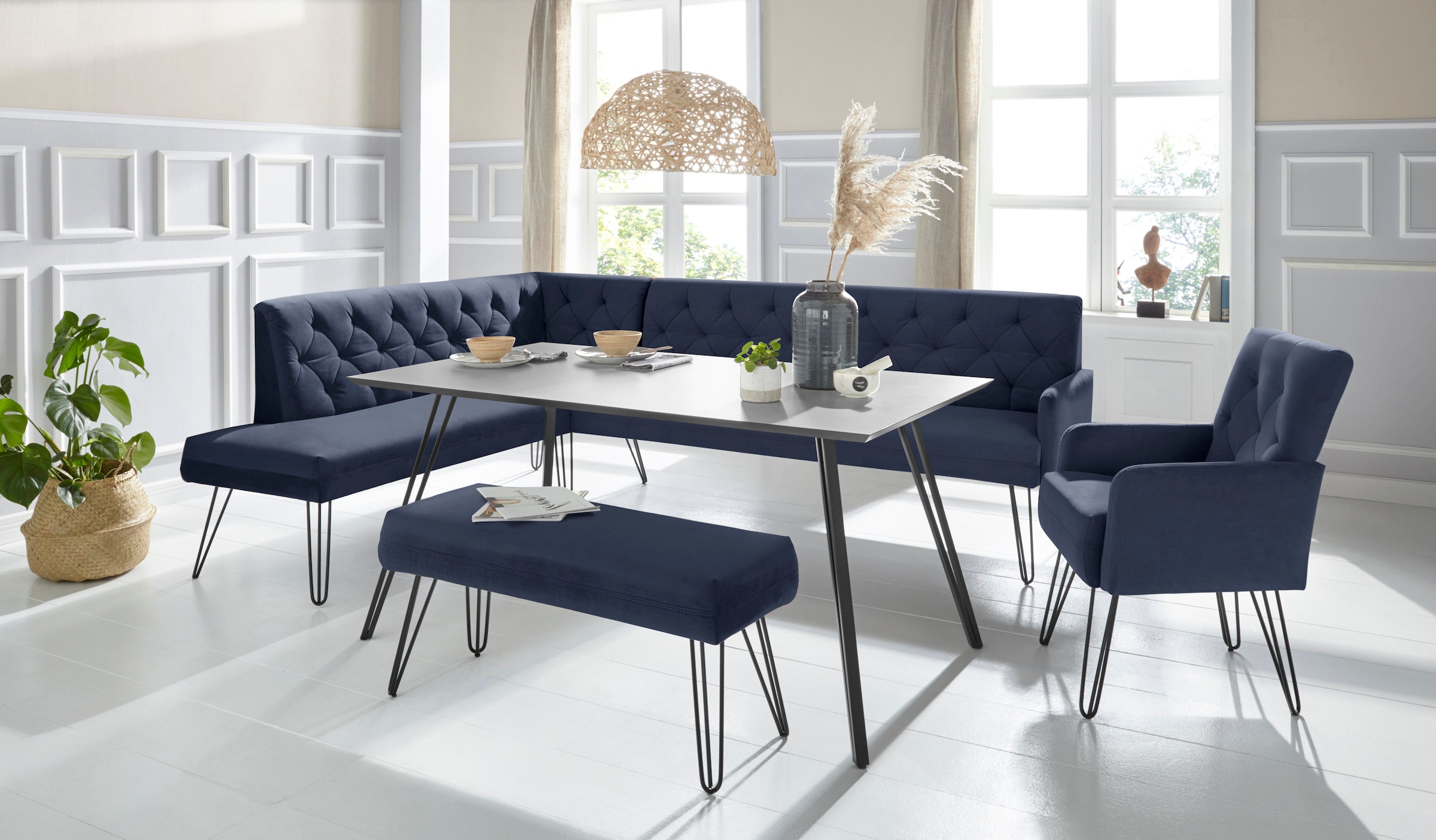 exxpo - sofa fashion Eckbank »Doppio«, Frei im Raum stellbar