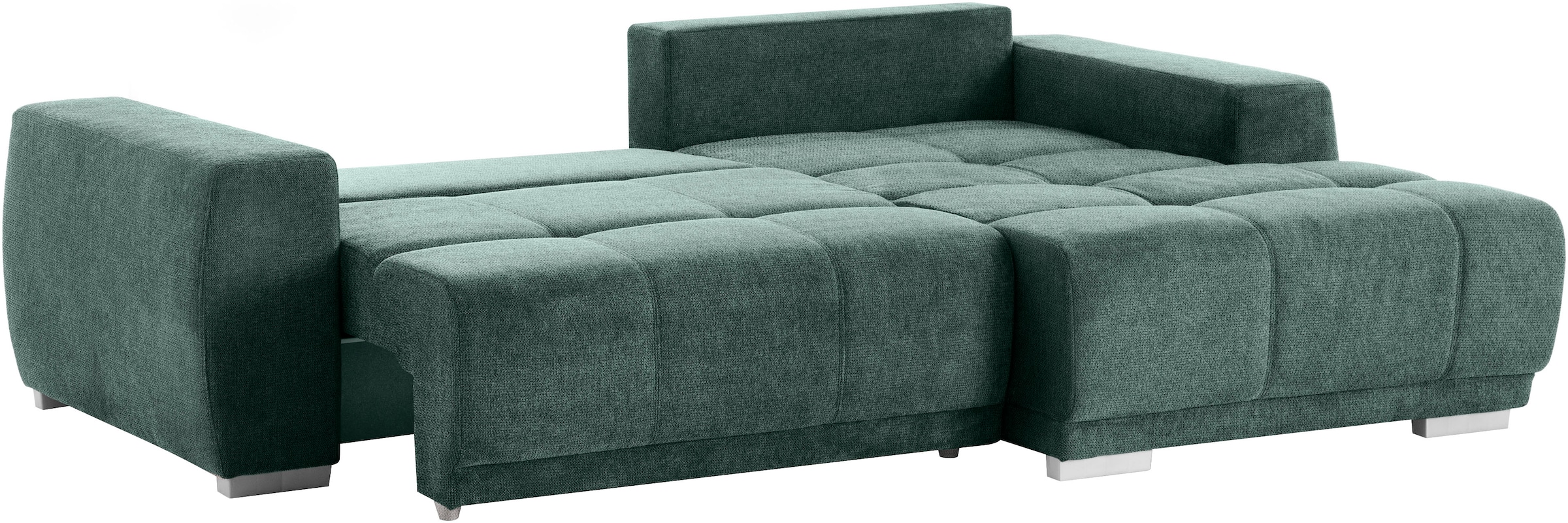 INOSIGN Ecksofa »Bolero L-Form«, wahlweise mit Bettfunktion & Bettkasten
