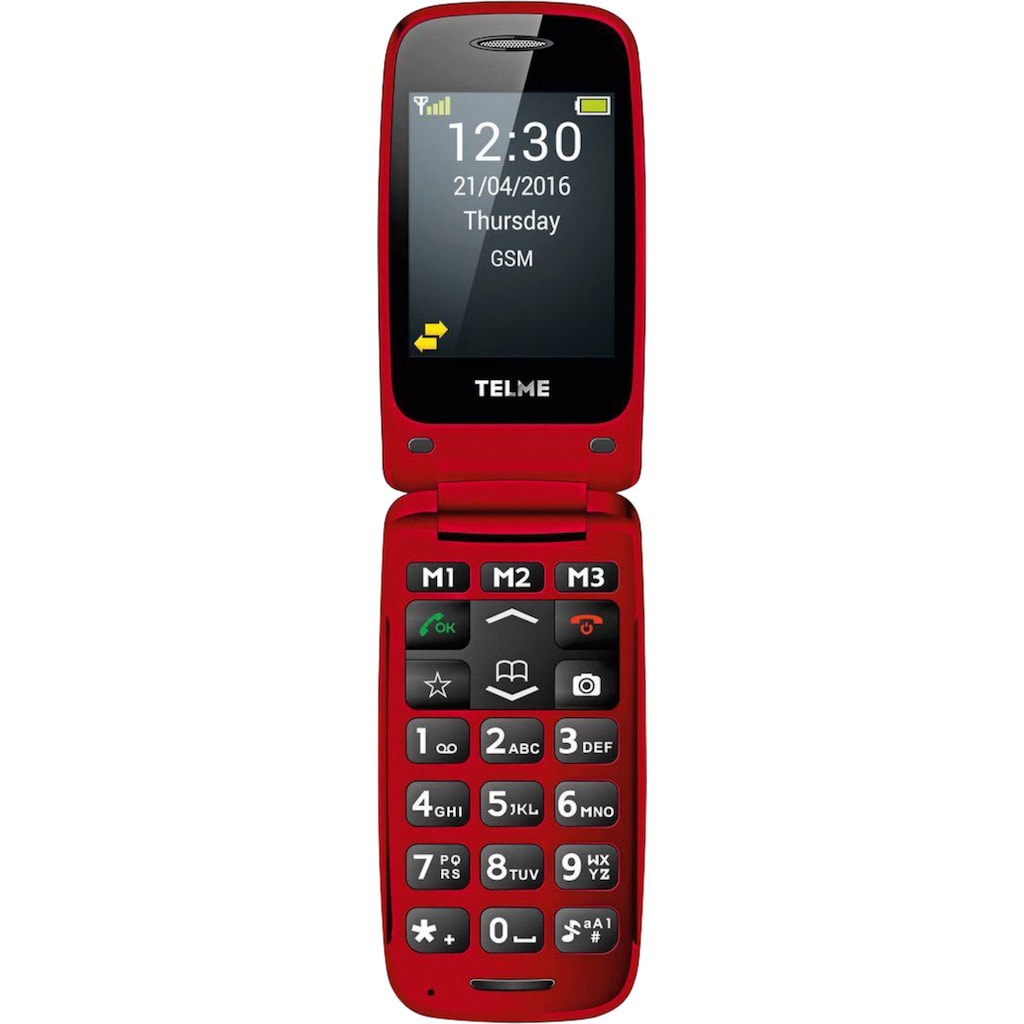 Telme Handy »X200«, rot, 6,1 cm/2,4 Zoll, 8 GB Speicherplatz